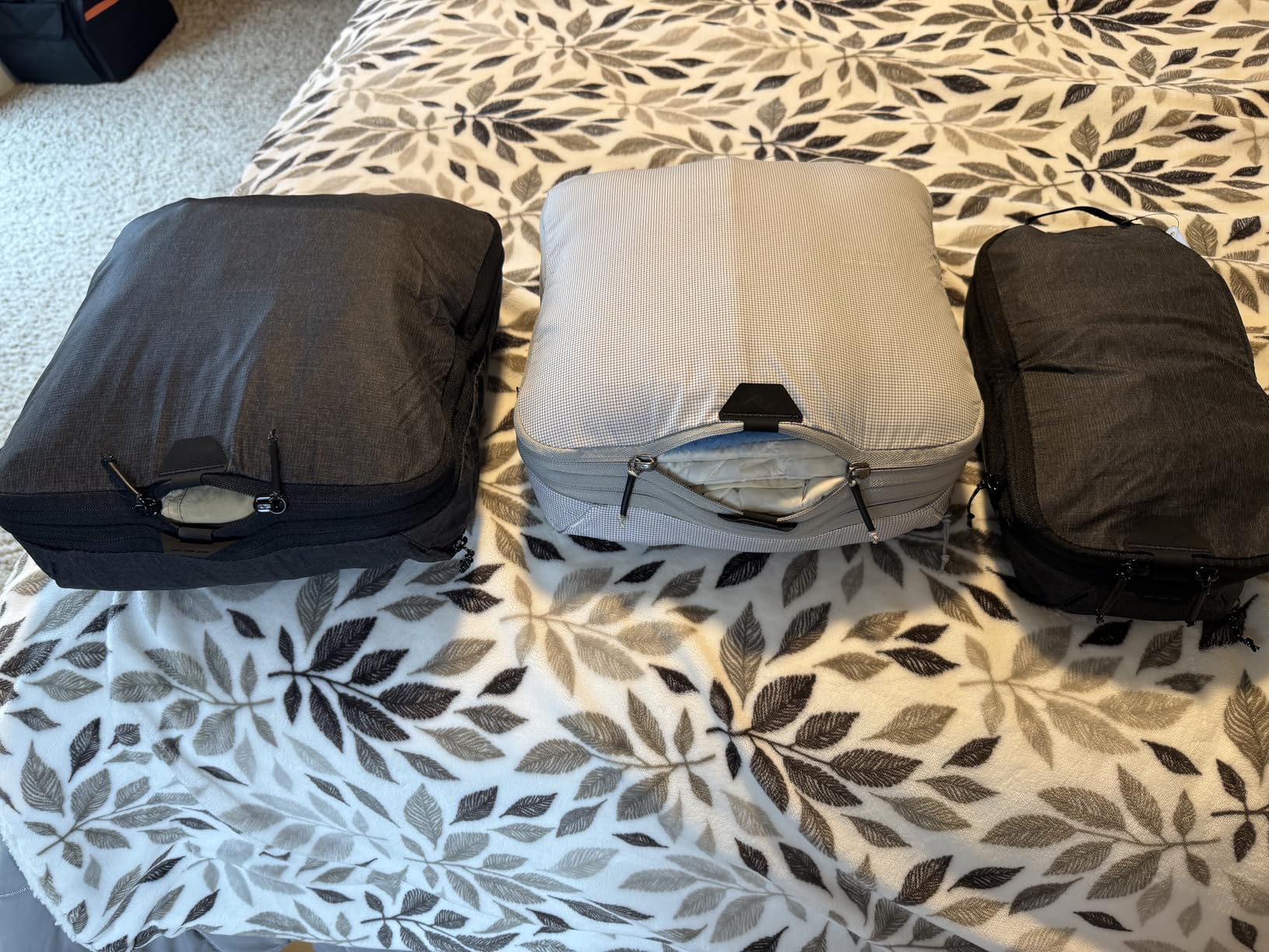 Peak Design Packing Cube, Sage, Weatherproof Luggage Cube with Dual Compartment Organization, Expansion and Compression, Zipper Opening, Travel Organizer for Men and Women, Size M customer photo 2