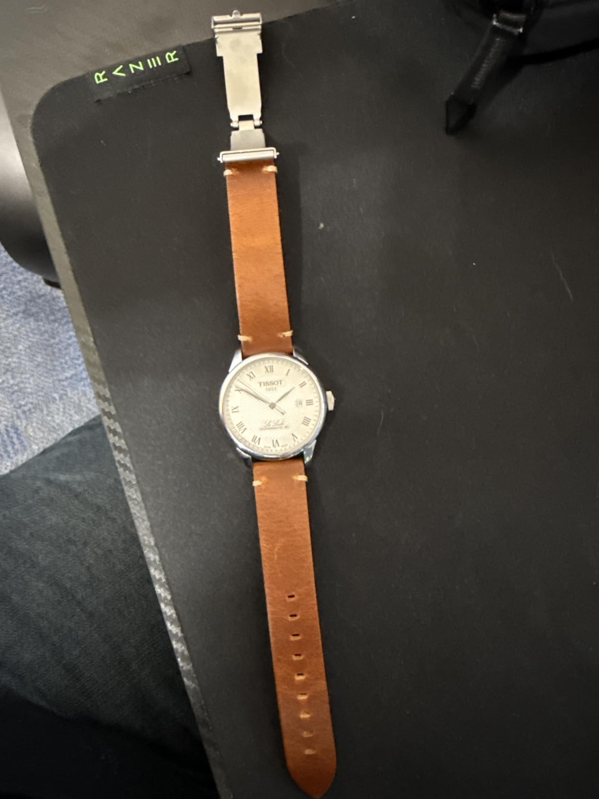 Leather Watch Band Retro Oil Wax Leather, 18mm 19mm 20mm 21mm 22mm Quick Release Foldover Clasp Watch Straps for Men and Women customer photo 1