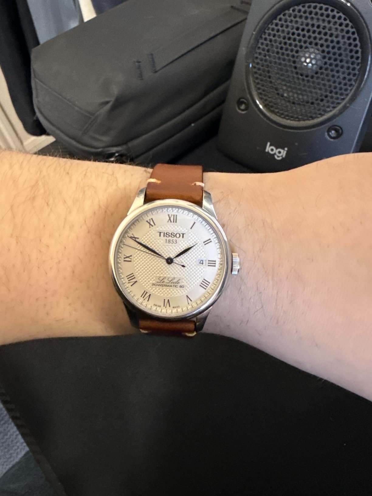 Leather Watch Band Retro Oil Wax Leather, 18mm 19mm 20mm 21mm 22mm Quick Release Foldover Clasp Watch Straps for Men and Women customer photo 2