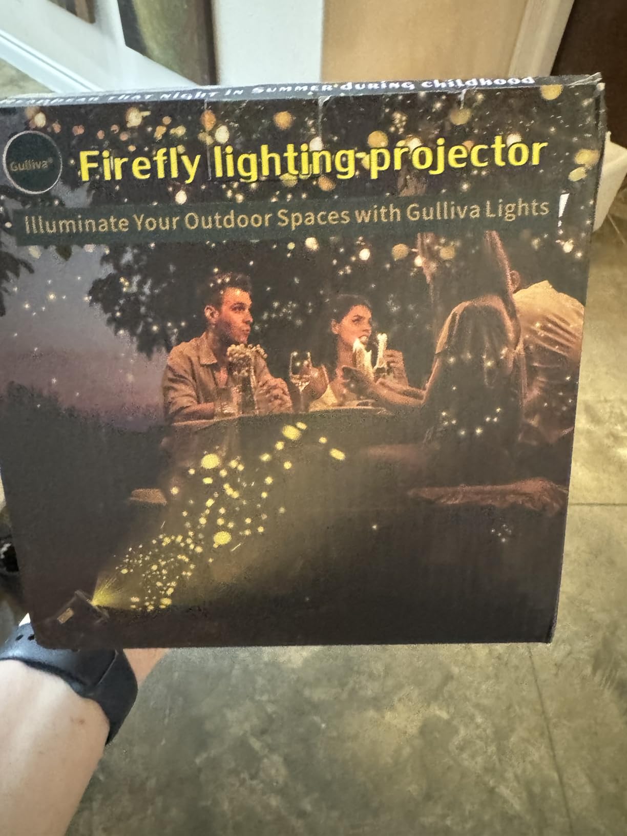 Outdoor Aurora Laser Light Projector - Firefly Starry Sky Landscape Spotlight with 60FT Waterproof Cord & Extra-Tall Stake, RF Remote, IP65 Yard Garden Patio Holiday Decor customer photo 1