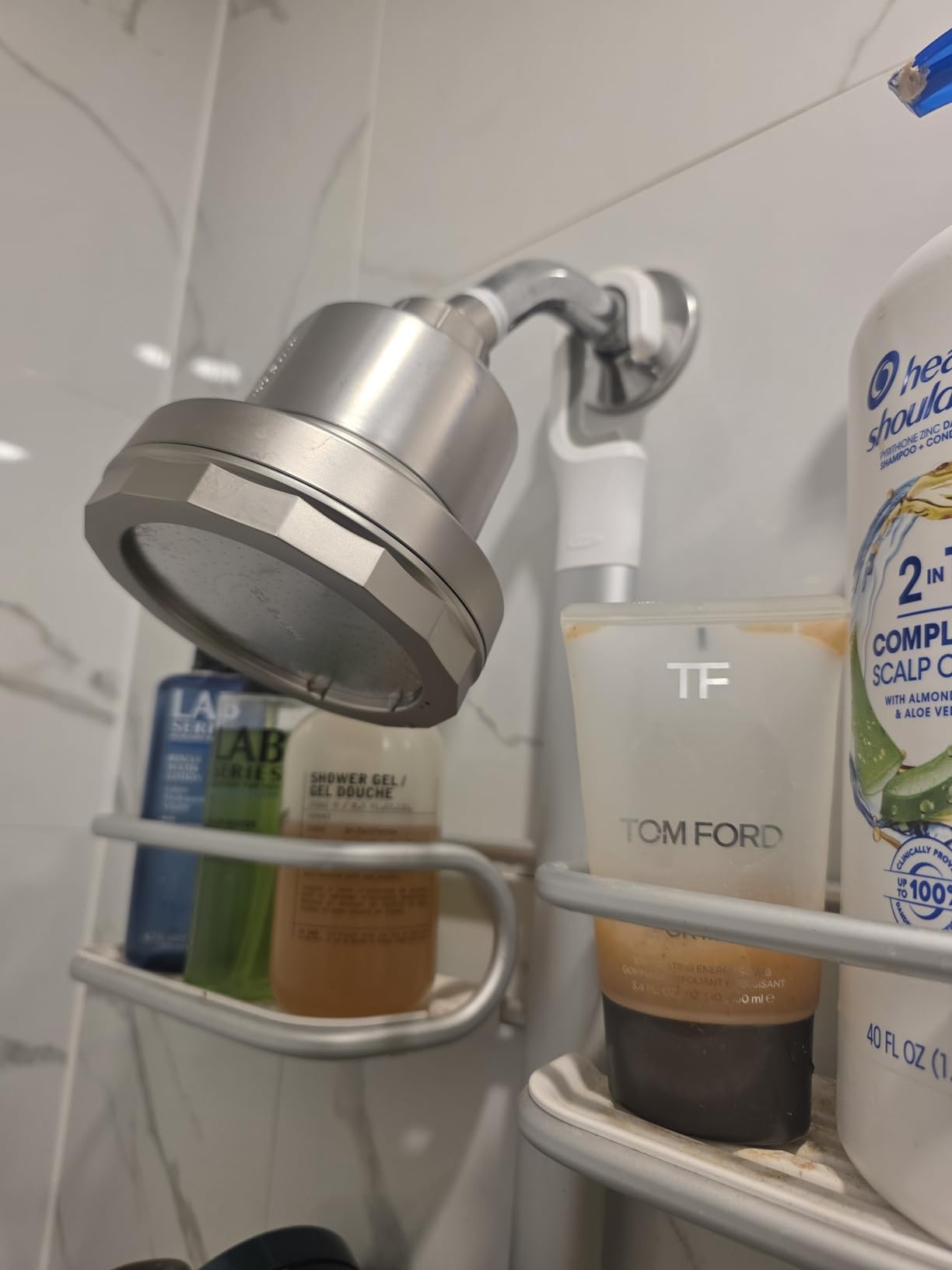 MyHalos Filtered Shower Head for Hard Water Filter - High Pressure, Chrome customer photo 1