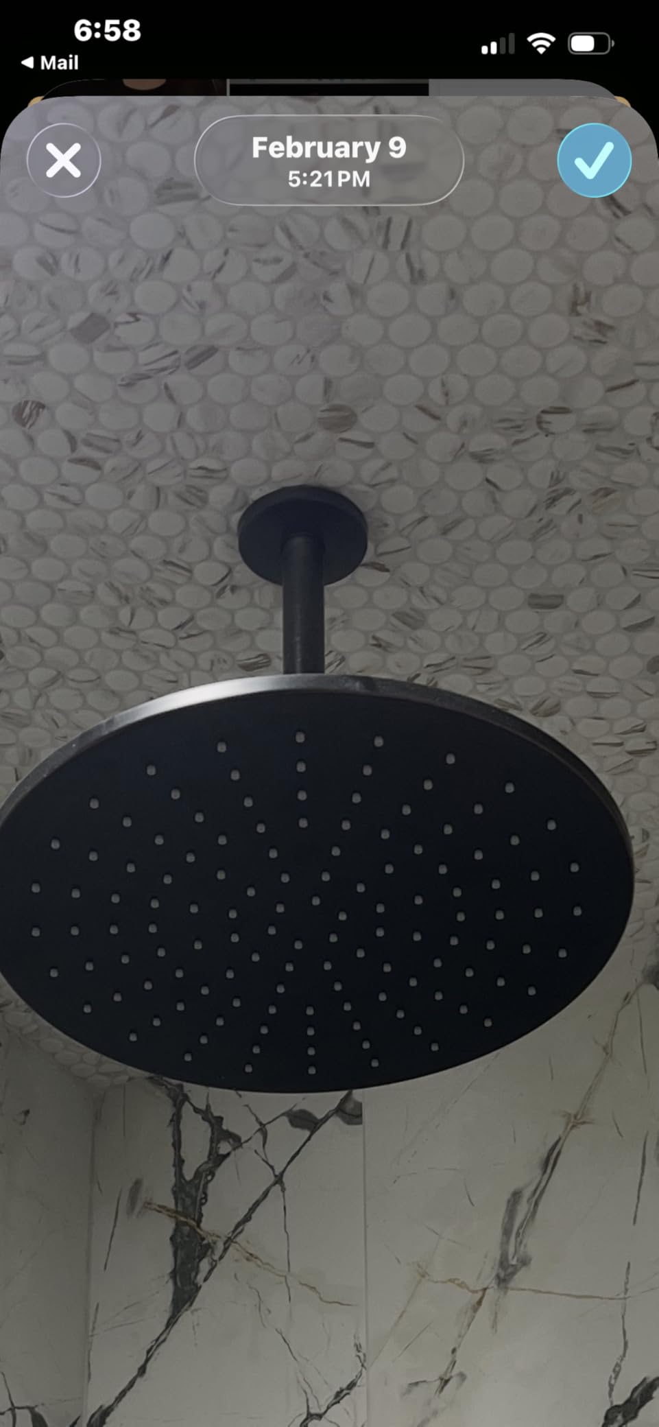 HammerHead Showers Solid Metal 12 Inch Rainfall Shower Head, Large Rain Shower Head, 2.5 GPM High Flow Shower Head Optimized for Pressure, Wall-Mounted or Ceiling Rain Shower Head, Chrome customer photo 1