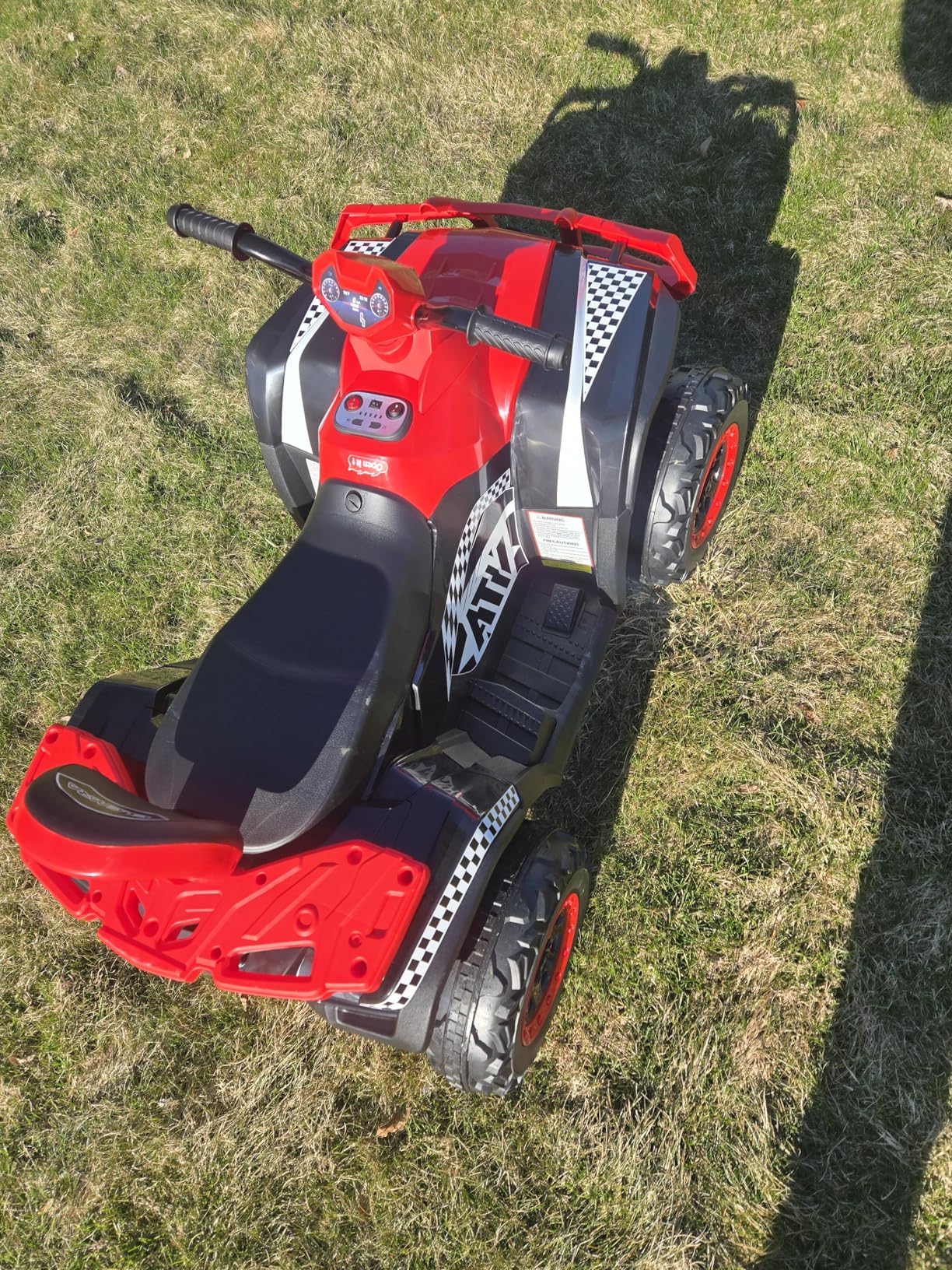 ELEMARA 24V 2 Seater Ride on ATV for Big Kids, Electric 4 Wheeler Kid Quad, Kids ATV Ride on 4 Wheeler with Total 400W Motors, 5mph Max Speed, LED Headlights, Music, Ride On Toys for Big Children, Red customer photo 1
