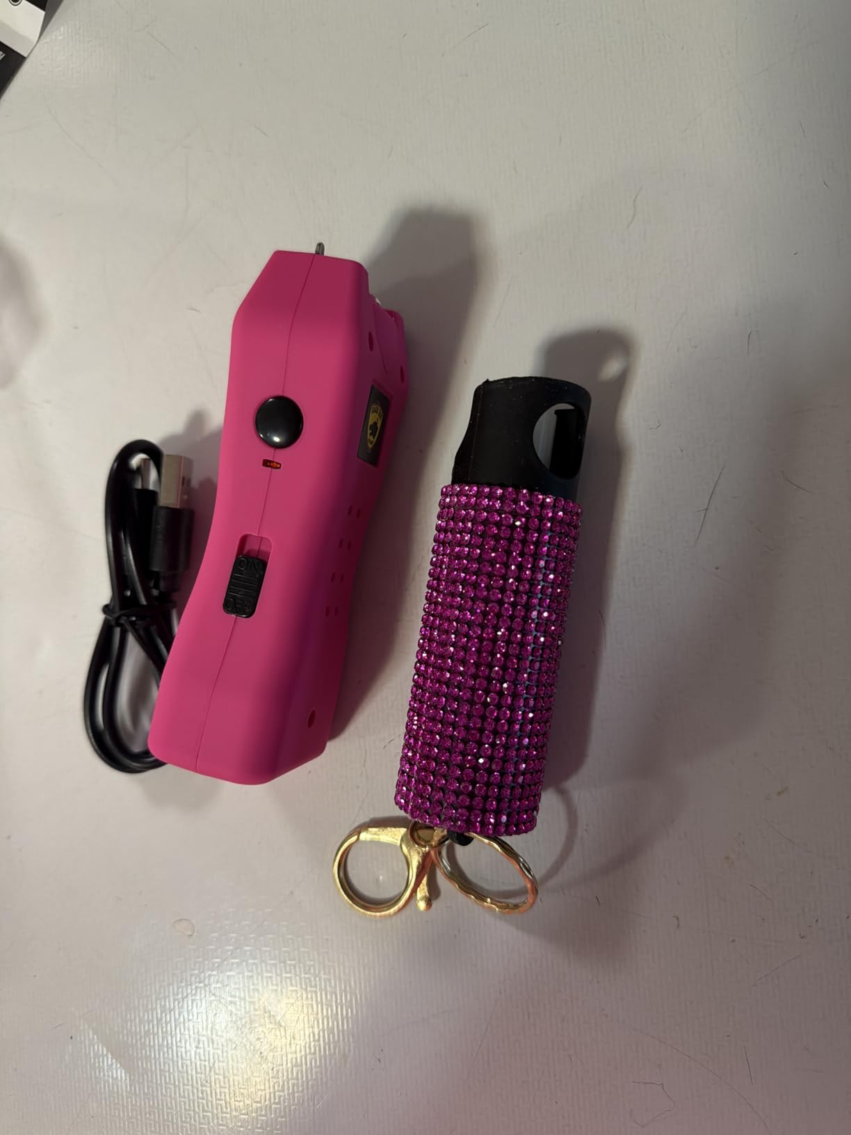 Guard Dog Security Pepper Spray and Stun Gun Flashlight, Rechargeable, Self-Defense Keychain for Women, Pepper Spray Stun Gun Combo, Personal Security Value Set, Rechargeable Flashlight customer photo 2
