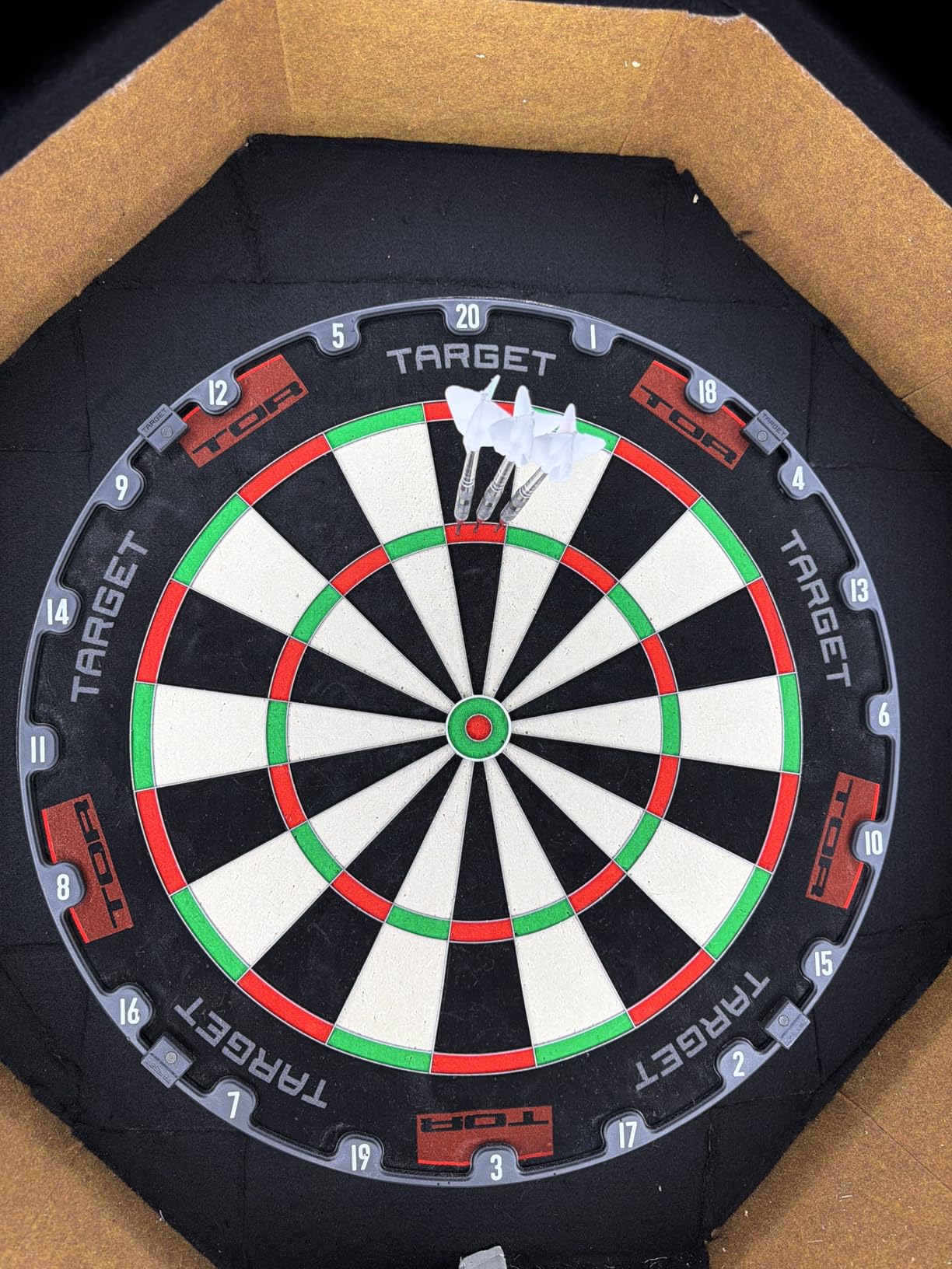 Target Darts TOR Dartboard - Competition Standard Steel Tip Board with Fixing Kit customer photo 2