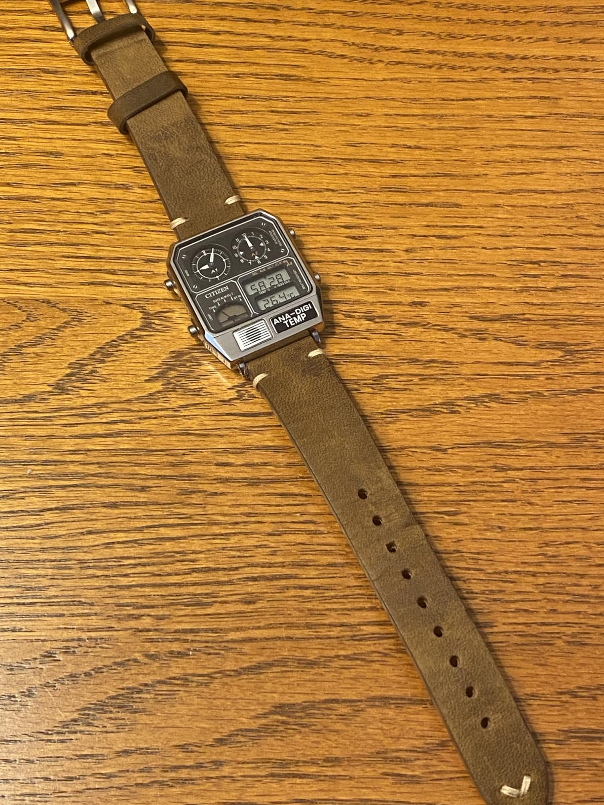 Distressed Leather Watch Strap, Watch Replacement Bands for Men, Quick Release Spring Bars, Band Width 18mm 19mm 20mm 22mm 24mm customer photo 2