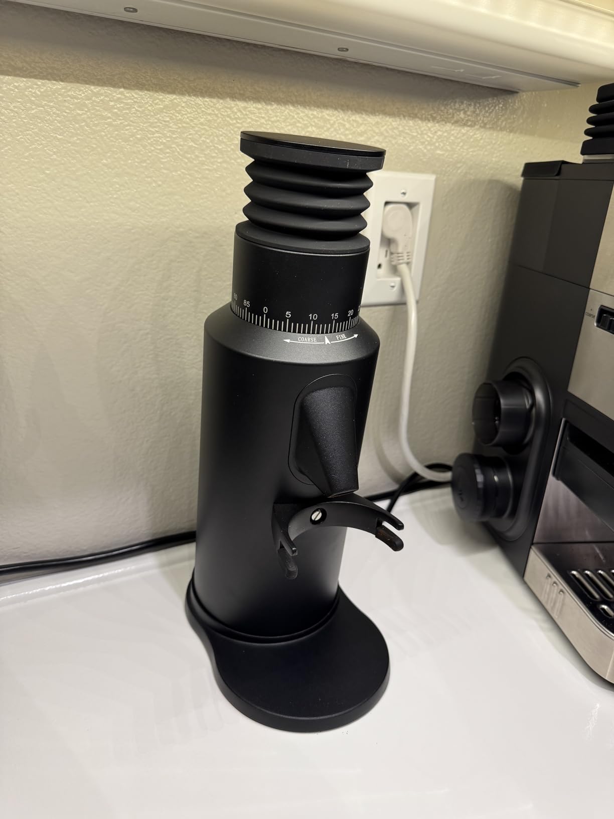 beanglass T64 Single Dose Coffee Grinder, 64mm Flat Burrs Electric Espresso Grinder (Black) customer photo 2