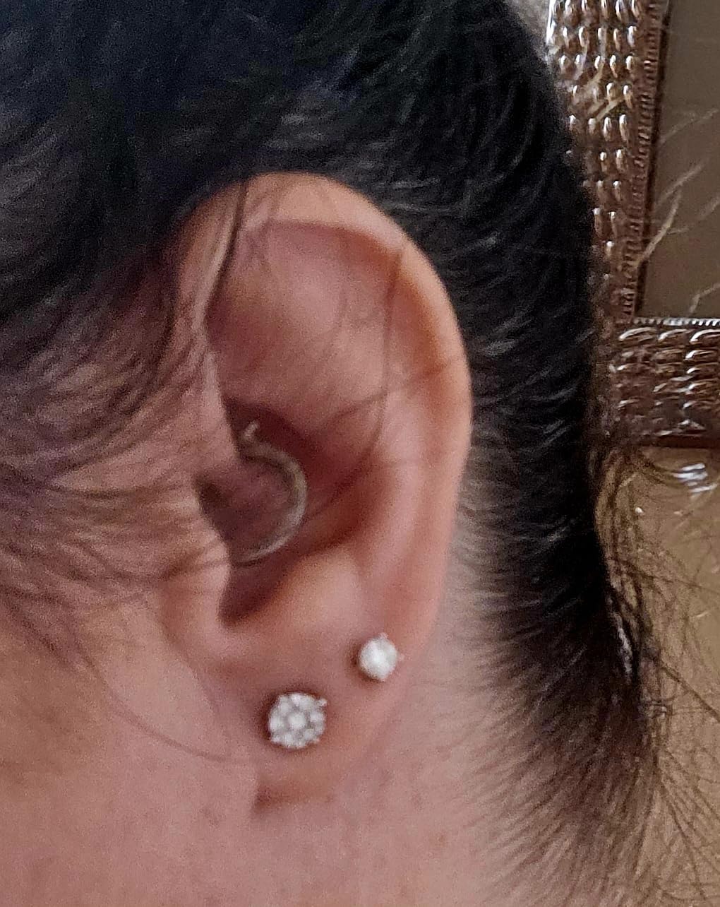 0.25 to 1 Carat IGI Certified Solitaire Lab Grown Diamond Stud 14k Gold 4 Prong Round Cut Earrings (G-H Color VS1-VS2 Clarity) customer photo 2