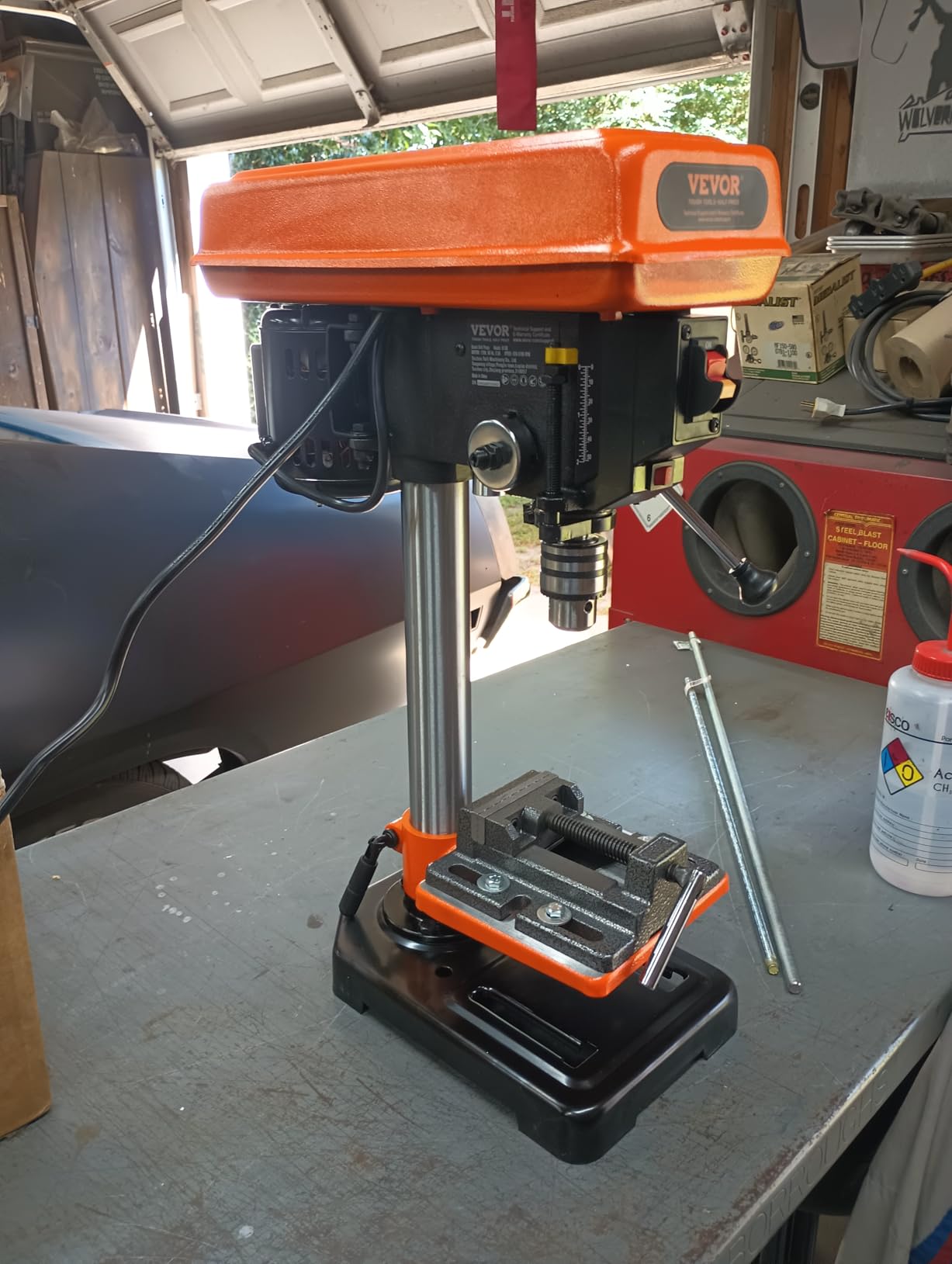 VEVOR 8 in Benchtop Drill Press, 2.5A Induction Motor with 5-Speed Adjustable Speed customer photo 2