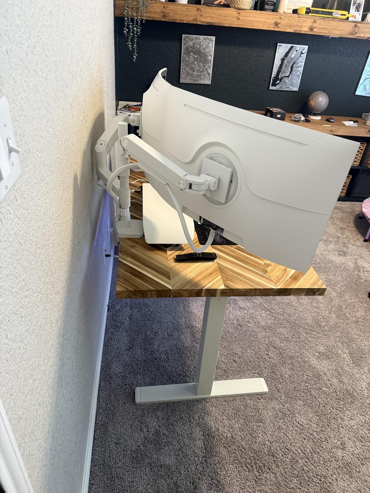 Under Desk Cable Management Tray no Drill - Wire Management - Cord Organizer - Huge Load Capacity - Under Desk Cable Tray no Drill (Black, 2 Pieces Set) customer photo 1