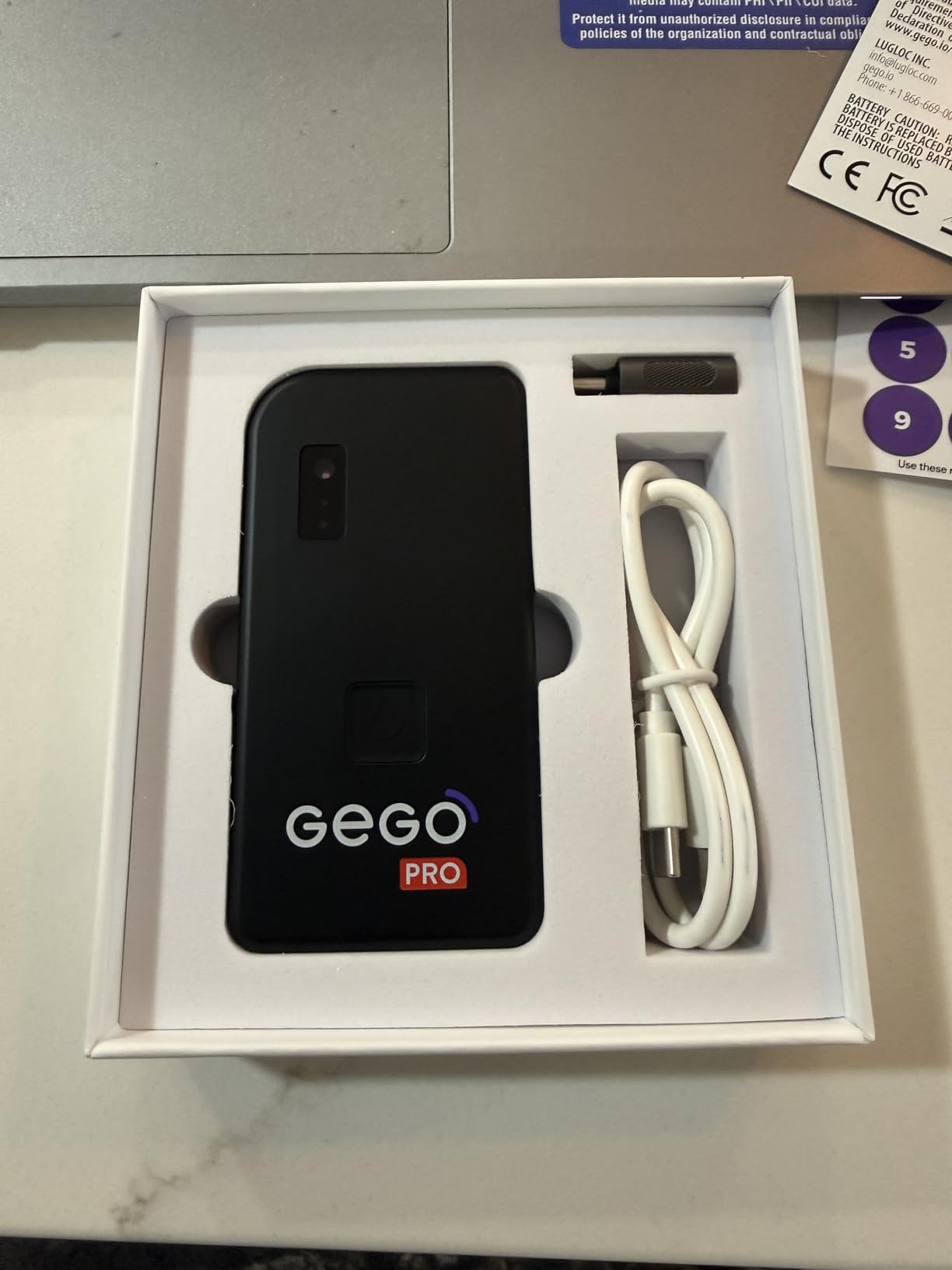 GEGO PRO - GPS Luggage Tracker Designed for Travel, Real-Time Global Tracking for Bags & Gear, Bag-Opening Alert, Worldwide Coverage, 4G LTE Connectivity, Unlimited Range. Membership Required. customer photo 2