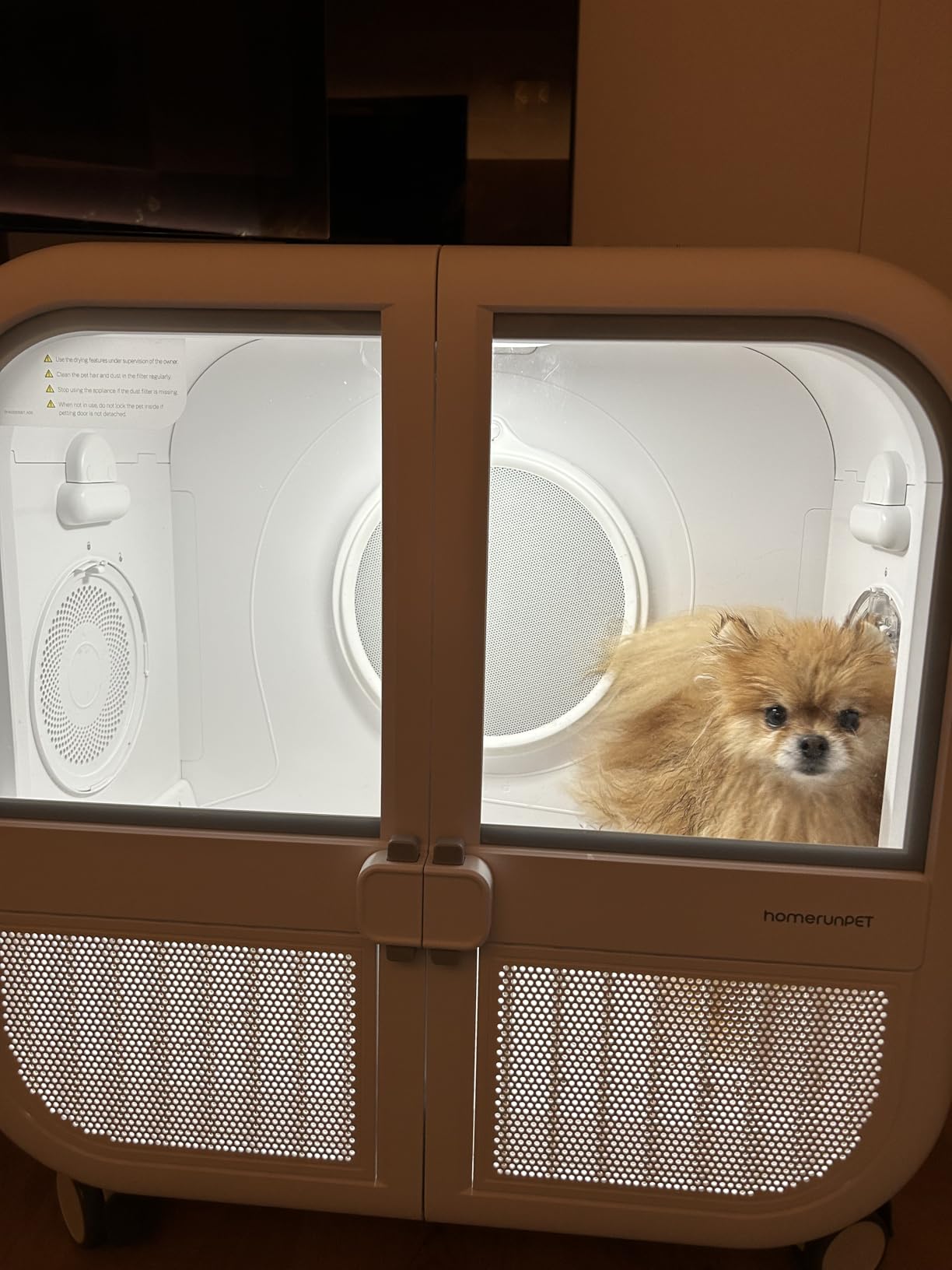 HomeRunPet 135L Smart Pet Dryer Box for Medium Dogs & Cats, Ultra-Quiet Hands-Free Drying with Gentle Full-Body Airflow & Smart Temperature Control for Multi-Pet Homes (Drybo Ultra) customer photo 1