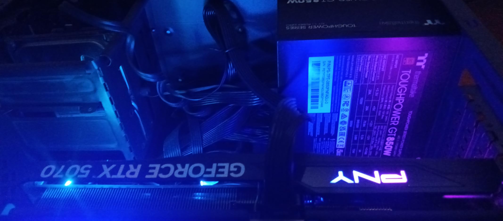 Thermaltake Toughpower GT 850W ATX 3.1 Standard Power Supply; 80 Plus Gold Efficiency; Smart Zero Fan; Native 450W PCIe 5.1 Connector; PS-TPT-0850FNFAGU-3; 5 Year Warranty customer photo 1