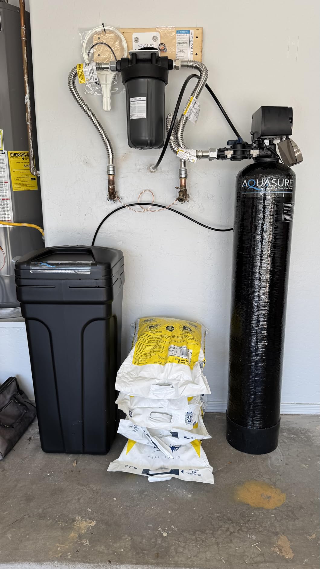 Aquasure Harmony Series 40,000 Grains Whole House Water Softener with High Performance Automatic Digital Metered Control Head | Reduces Hardness & Minerals | Improve Water Quality | for 3-4 bathrooms customer photo 2