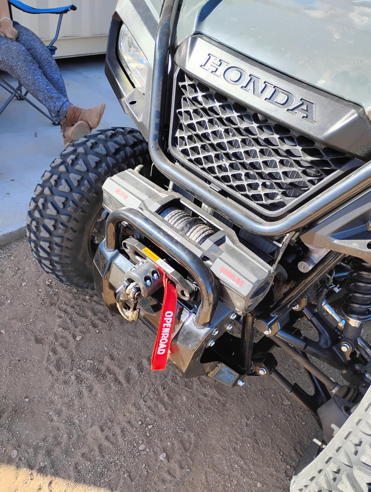 OPENROAD 12000 lbs Winch with Synthetic Rope and 2 Wireless Remotes - Panther Series 3S, IP68 Waterproof customer photo 2