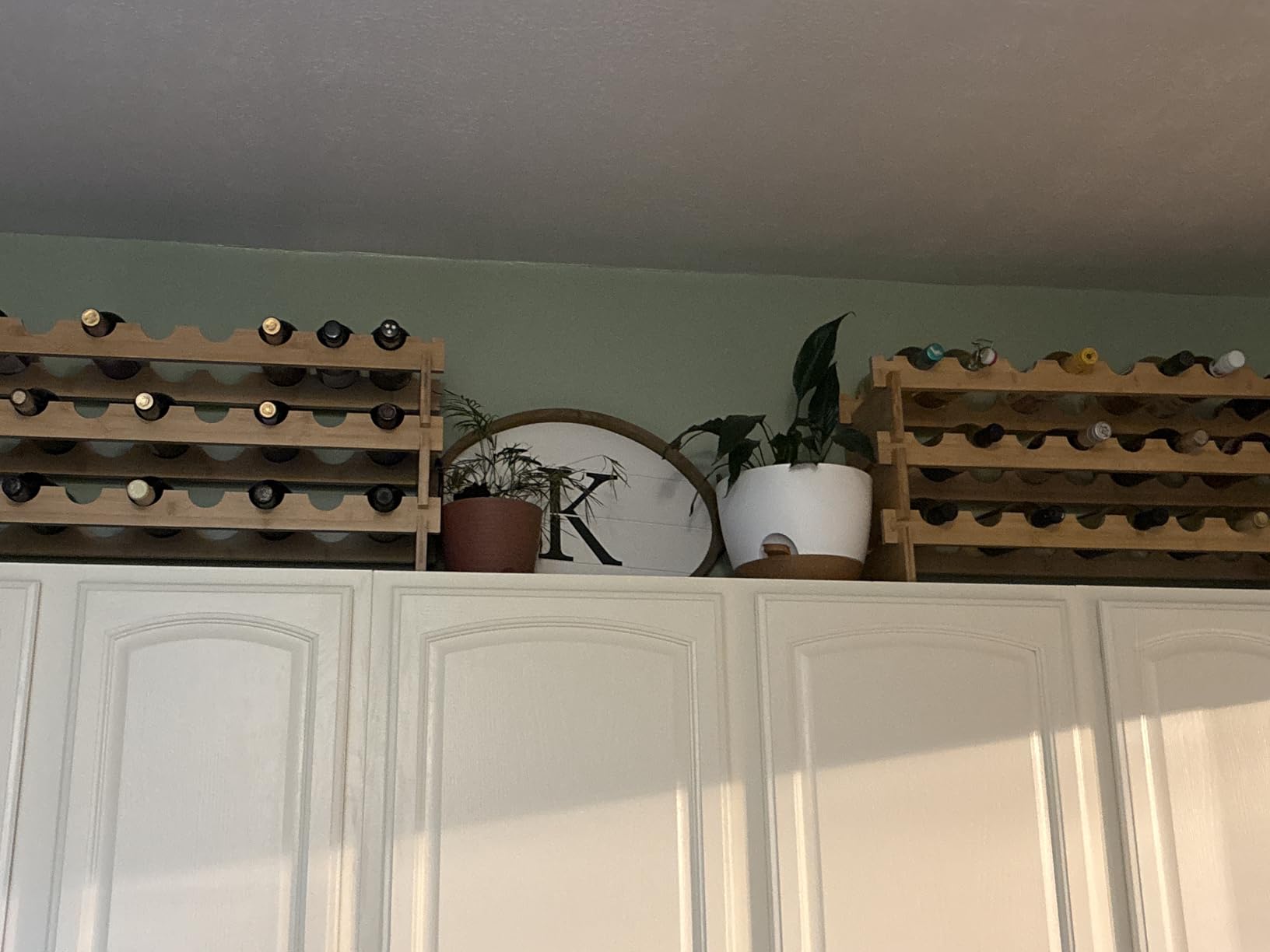 Amazon Basics Stackable Natural Bamboo Wine Rack, 36 Bottle Capacity customer photo 1
