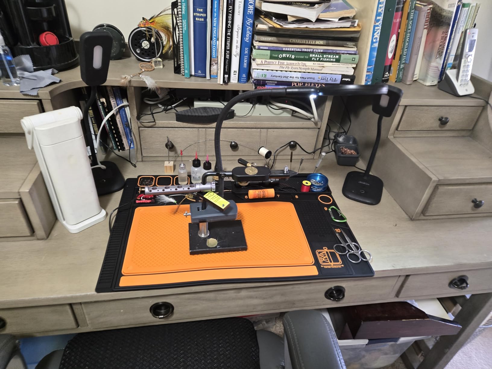 Tinfish Tackle Co. Fly Tying Mat | Fly Tying Material Organizer | Mat Only | No Fly Tying Vise or Tools | customer photo 2