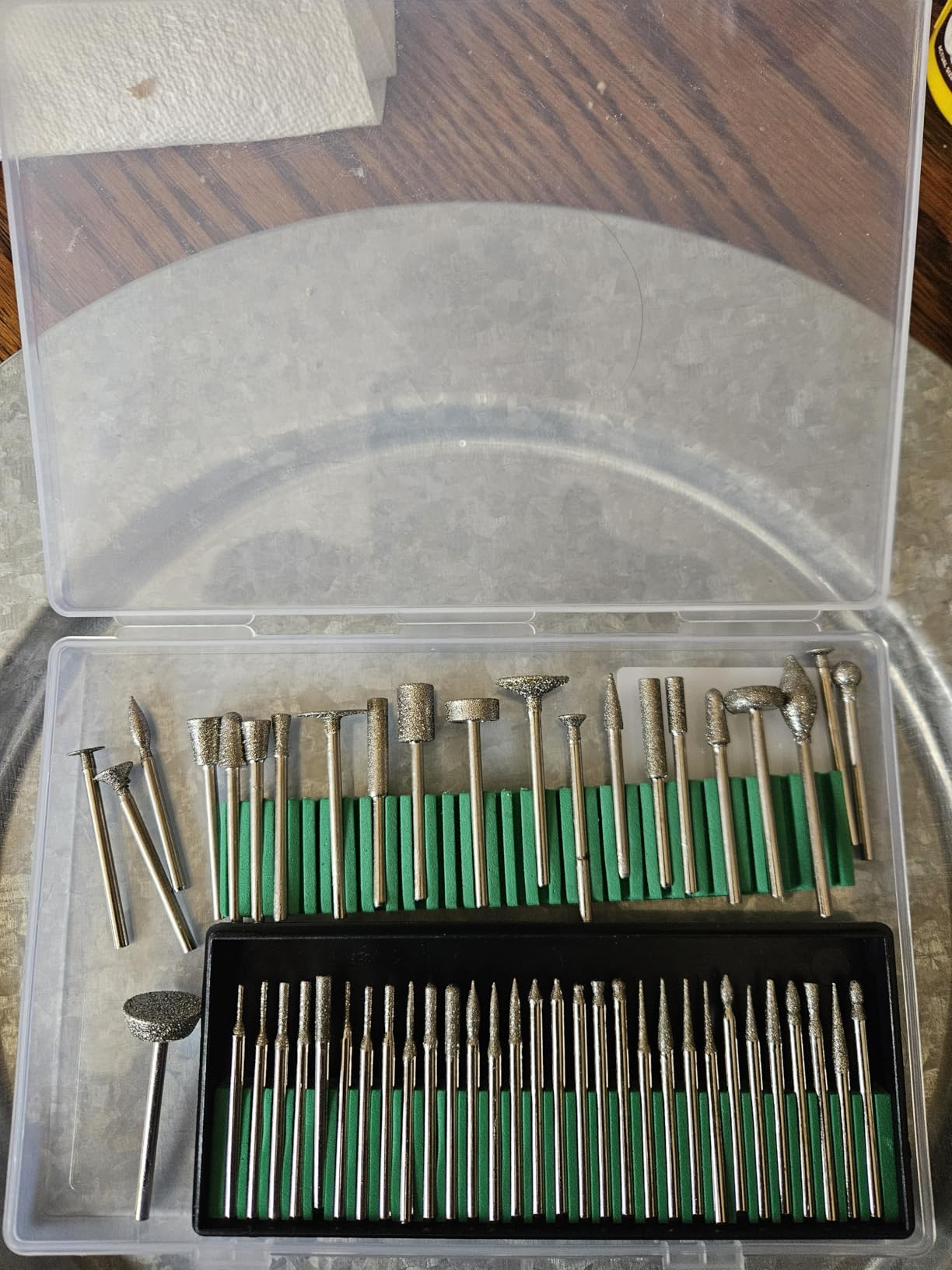 52Pcs Diamond Grinding Bit Polishing Kit Compatible with Dremel, Stone Carving Set Diamond Bits 1/8