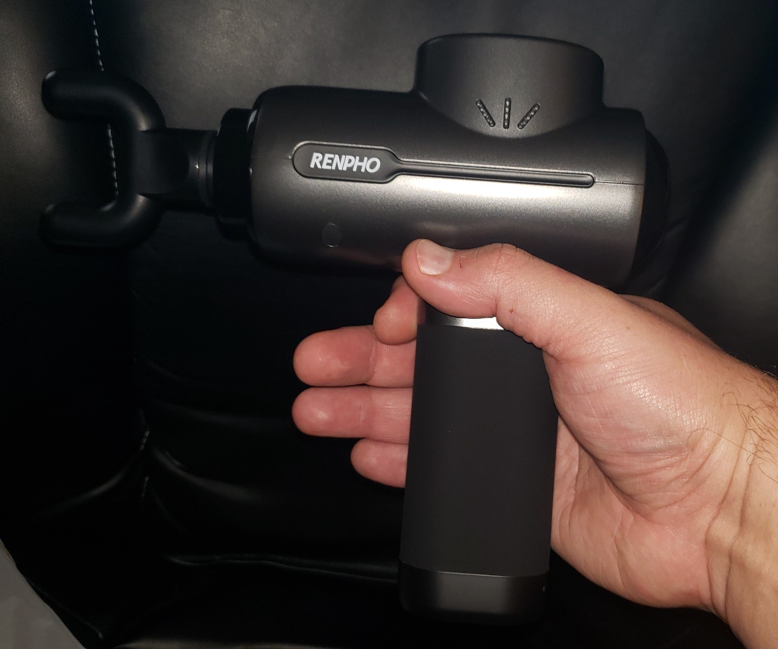 RENPHO Active Evo Massage Gun, Deep Tissue Back Handheld Massage with 8-12mm Amplitude Heavy-Duty, FSA Approved Percussion Professional Muscle Massager Gun for Athletes HSA customer photo 2