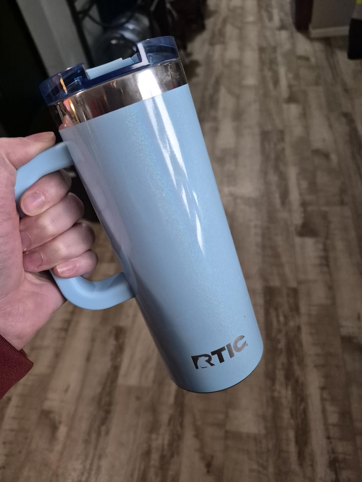RTIC 20oz Road Trip Travel Mug with Lid and Handle, Ceramic Lined, Insulated, Stainless Steel, Graphite customer photo 1