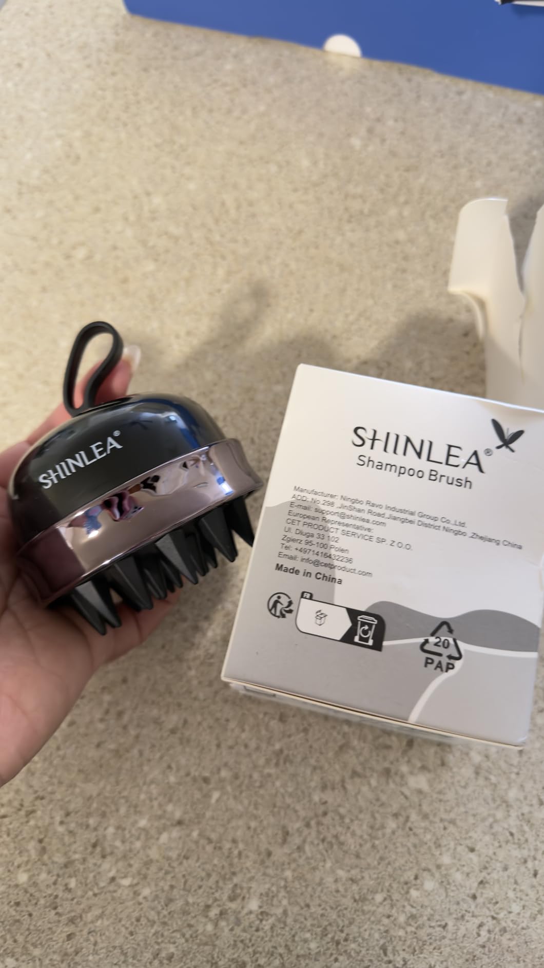 SHINLEA 2 in 1 Scalp Massager Hair Growth, Scalp Scrubber with Soft Silicone Bristles for Dandruff Removal, Shampoo Brush for Exfoliation, Head Massager for Both Wet and Dry Use (Black) customer photo 2