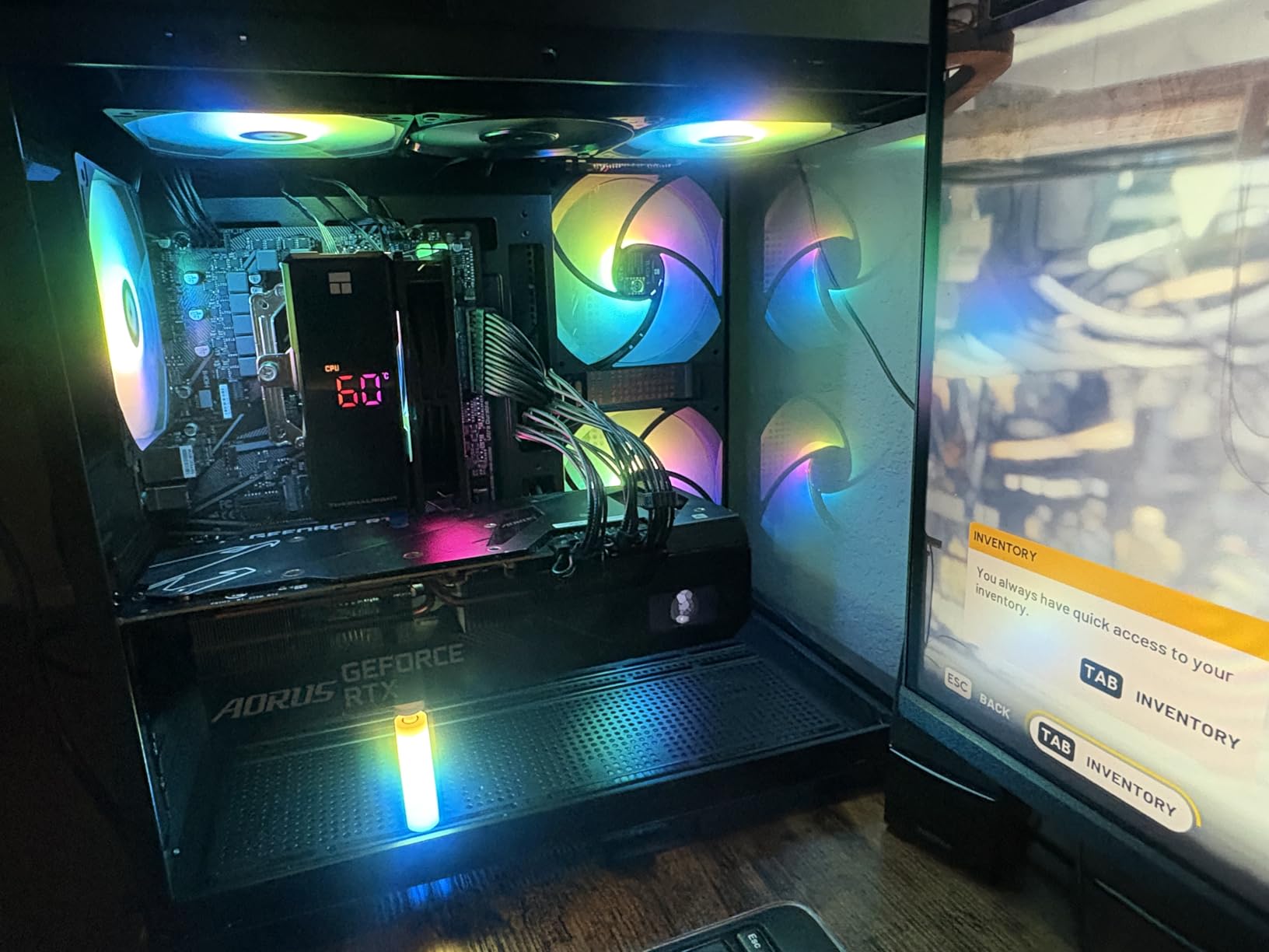 Thermalright Assassin X 120R Digital ARGB Black CPU Cooler, Digital Screen Top Cover, TL-P12-S PWM Quiet Fan CPU Air Cooler, Computer Heatsink Cooling, Support AM4/AM5,Intel LGA1851/1700/115X/1200 customer photo 1