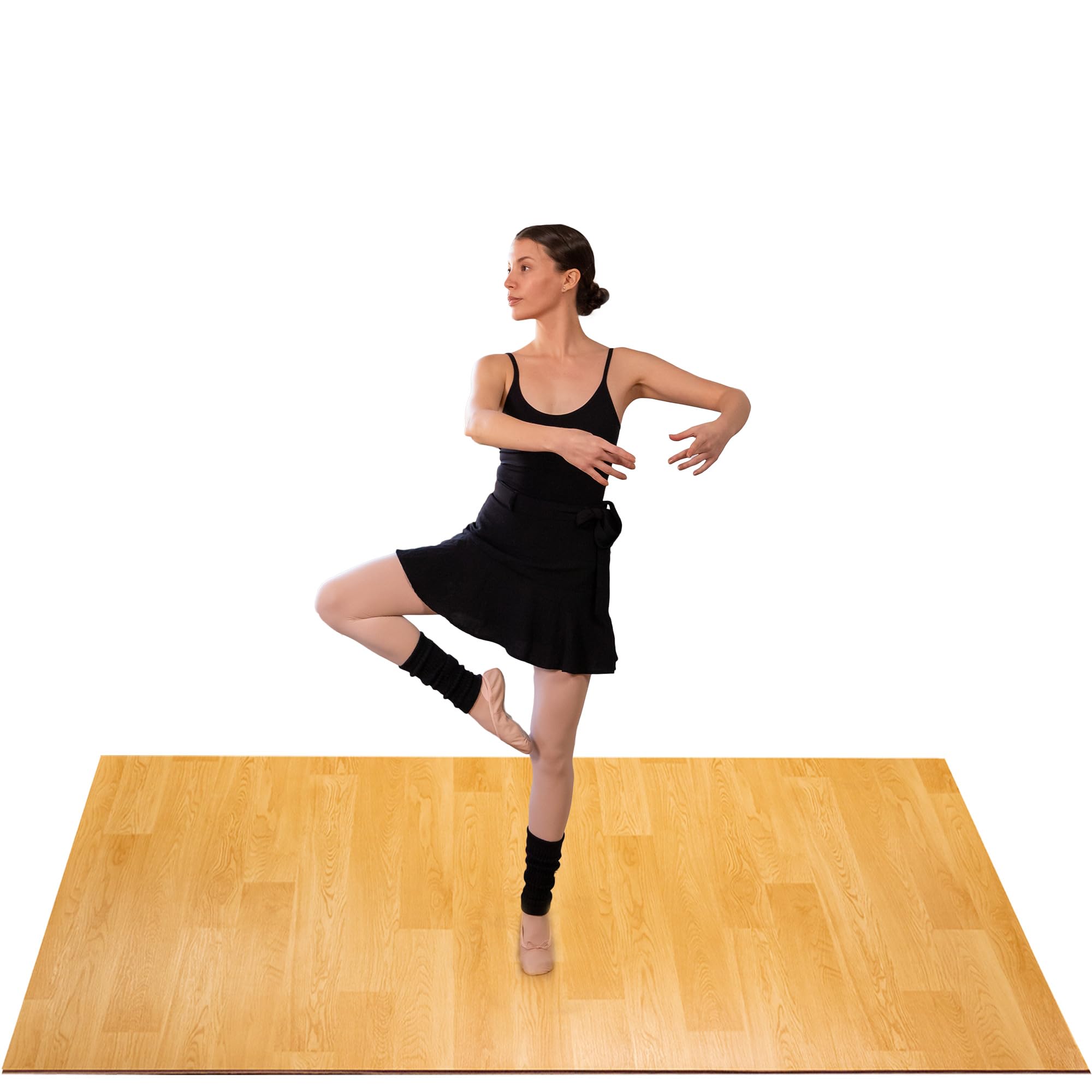Marley Dance Floor for Home & Studio | Available In 4Ft x 6Ft & 3Ft x 4Ft | Portable Dance Floor Mat for Ballet, Tap, Irish Dancing & More| Roll-Out Vinyl Flooring for Dancers | Marley Flooring | 5MM customer photo 1