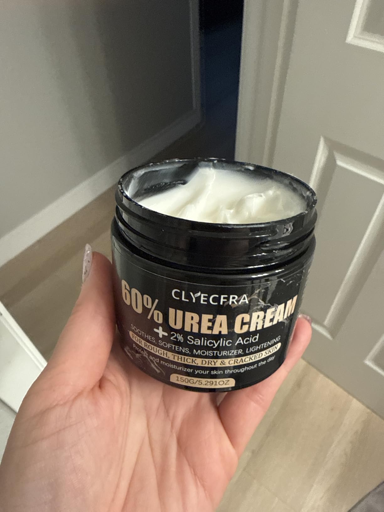 60% Urea Cream with 2% Salicylic Acid, Urea Cream 60 Percent for Feet & Hands- Maximum Strength Moisturizer for Rough, Dry, Thick & Cracked Skin, Callus Remover, Deep Hydration, 150g customer photo 2