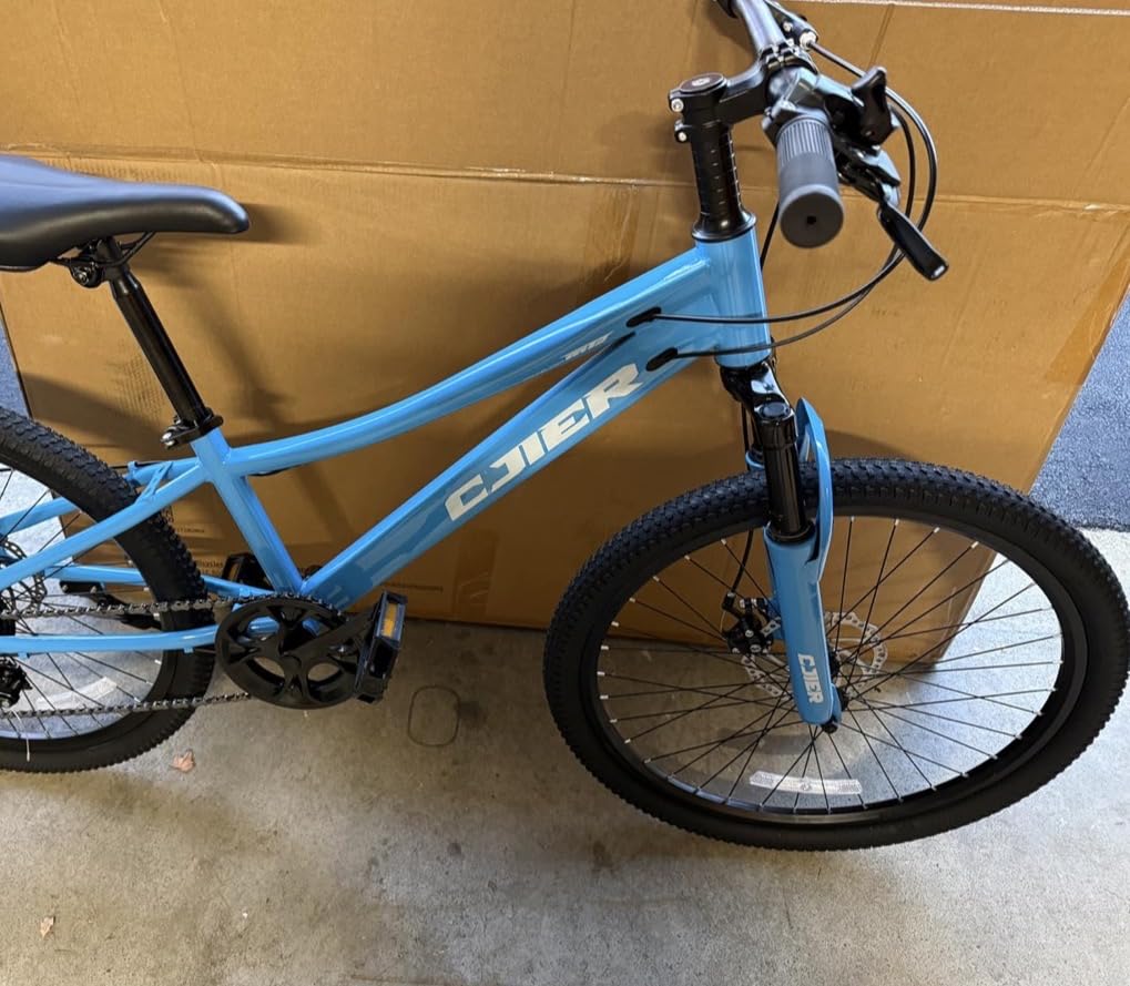 DEYGIA 20/24 Inch Kids Mountain Bike, 7 Speeds, Bike for Kids 6-14, Boys & Girls Bike with Suspension Fork, Dual-Disc Brake, Anti-Slip Tires, Multi Color customer photo 1