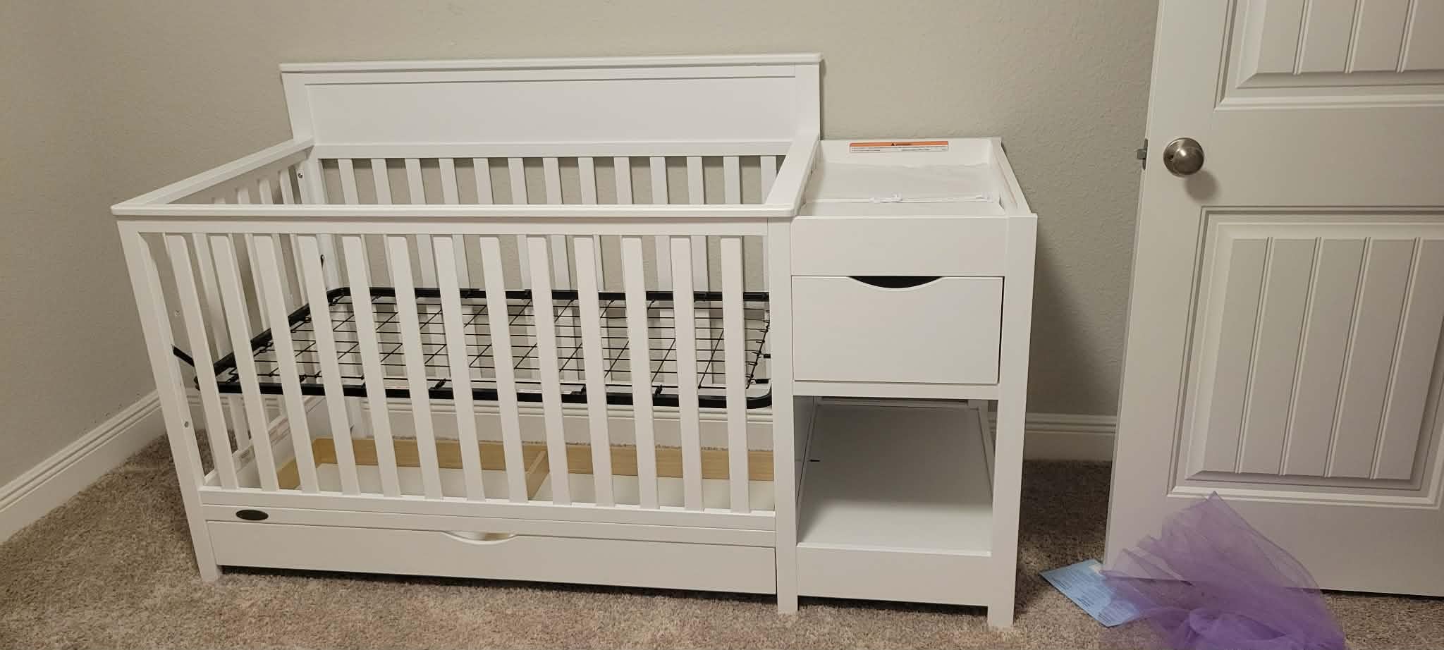 Graco Shiloh 5-in-1 Convertible Crib & Changer with Drawer - GREENGUARD Gold Certified (Black) customer photo 1