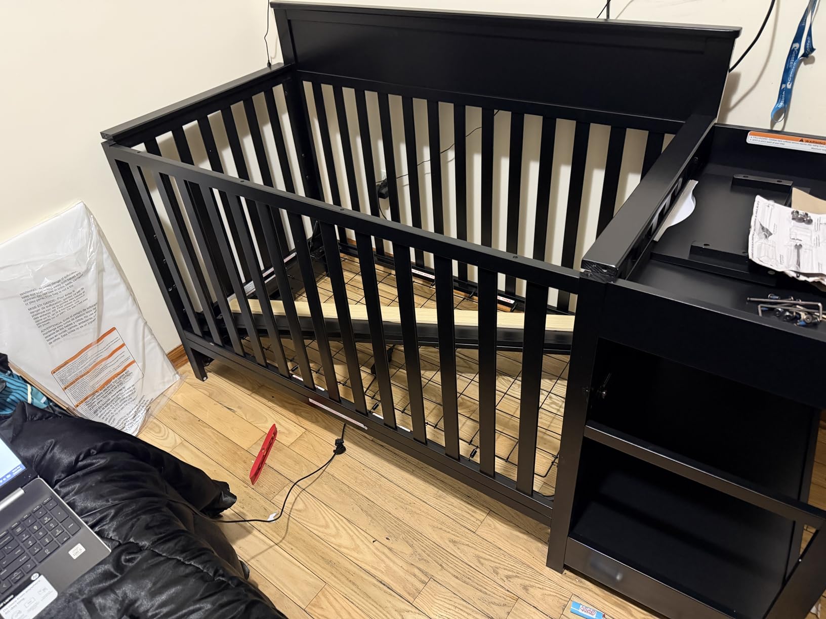 Graco Shiloh 5-in-1 Convertible Crib & Changer with Drawer - GREENGUARD Gold Certified (Black) customer photo 2