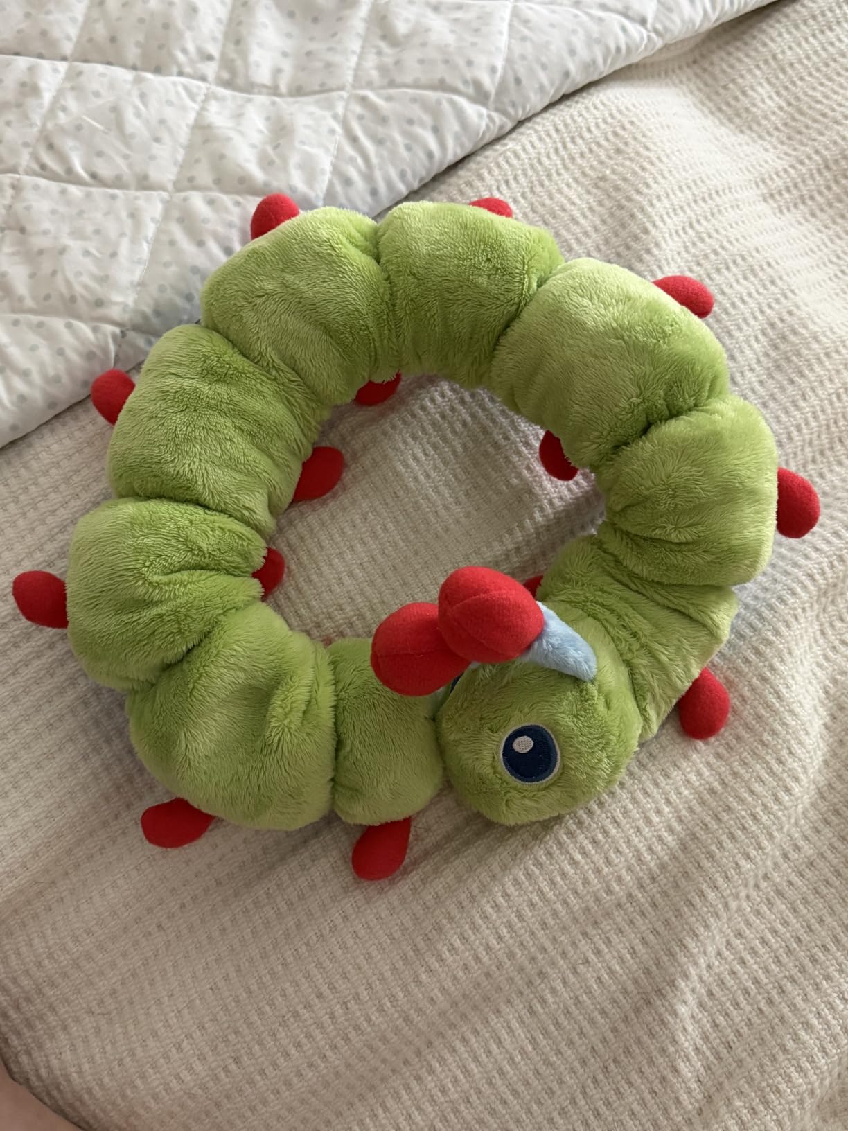 Calmee the Caterpillar Weighted Sensory Plush Toy for Kids, Breathing Exercise & Calming Tool for Focus and Emotional Regulation, SEL Mindfulness Toy for Home & Classroom. Soft, Durable, & Washable. customer photo 2