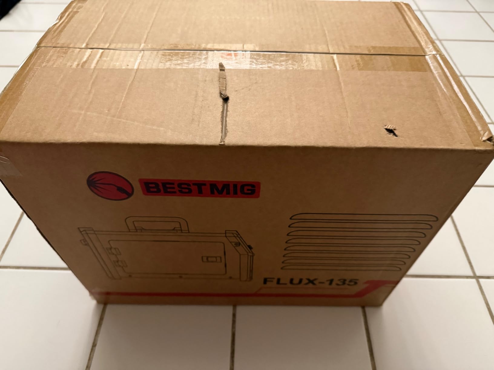 BESTMIG 135A MIG Welder - 3-in-1 Flux Core Welder, MIG/Lift TIG/Stick Welding Machine - Portable IGBT Inverter - 110V with Welder Helmet and Gloves (Red Black, MIG 135A Welder) customer photo 2