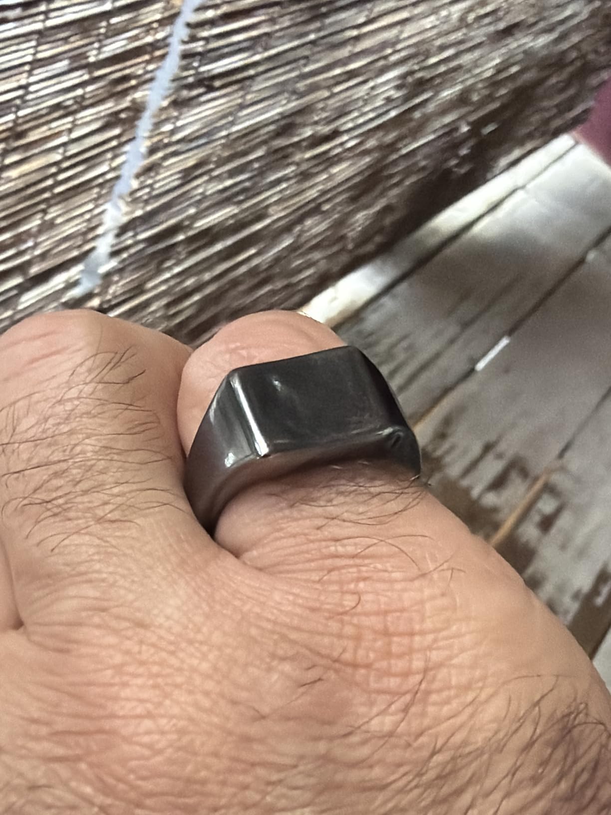 Men's Tungsten Signet Rings Thumb Pinky Biker Band Ring For Men High Polished Plain Wedding Statement Ring Comfort Fit Size 7-12 customer photo 1