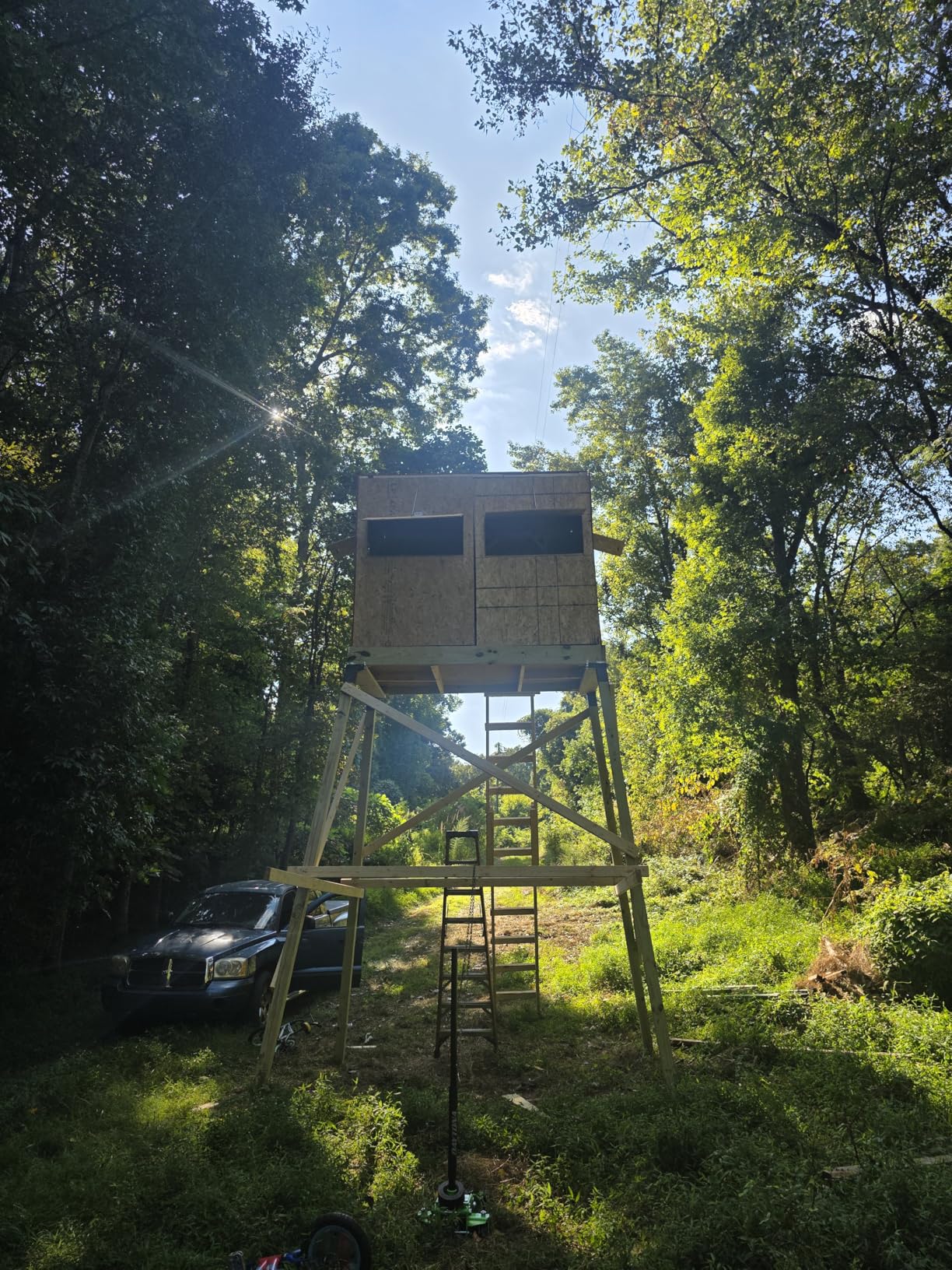 Deer Stand Brackets 4x4, Elevator Brackets 4Pcs, Deer Blind Brackets for Outdoor Hunting Platform, Elevated Deer Blinds, Tree Houses customer photo 1