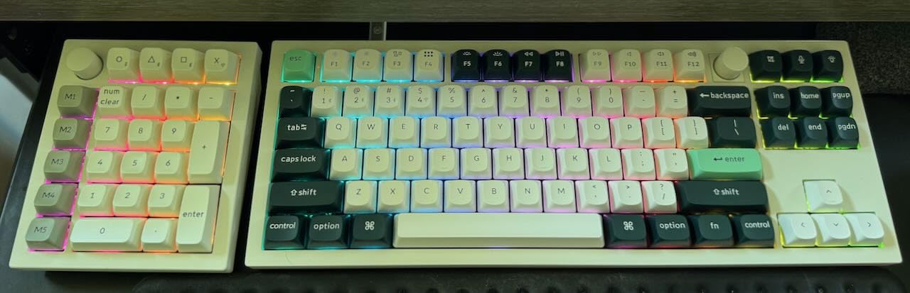 Keychron Q3 HE Wireless Custom Keyboard, 2.4 GHz/Bluetooth/Wired QMK Rapid Trigger 80% TKL Hot-Swappable Programmable RGB Gateron Double-Rail Magnetic Switches Gaming for Mac Windows, Carbon Black customer photo 1