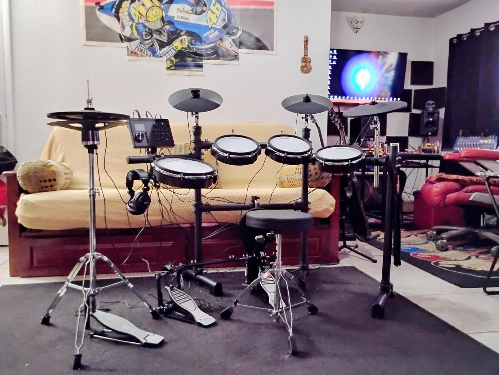 AKLOT Expanded-Size Electric Drum Set: 12