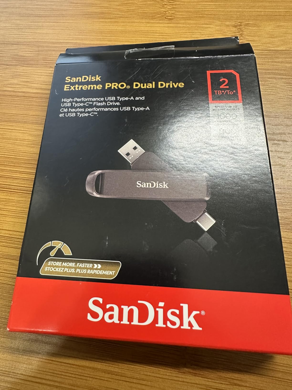 SANDISK 512GB Extreme PRO Dual Drive - Up to 1,000MB/s, USB Type-C, and USB Type-A, High-Performance Flash Drive - SDDDE1-512G-G46 customer photo 2