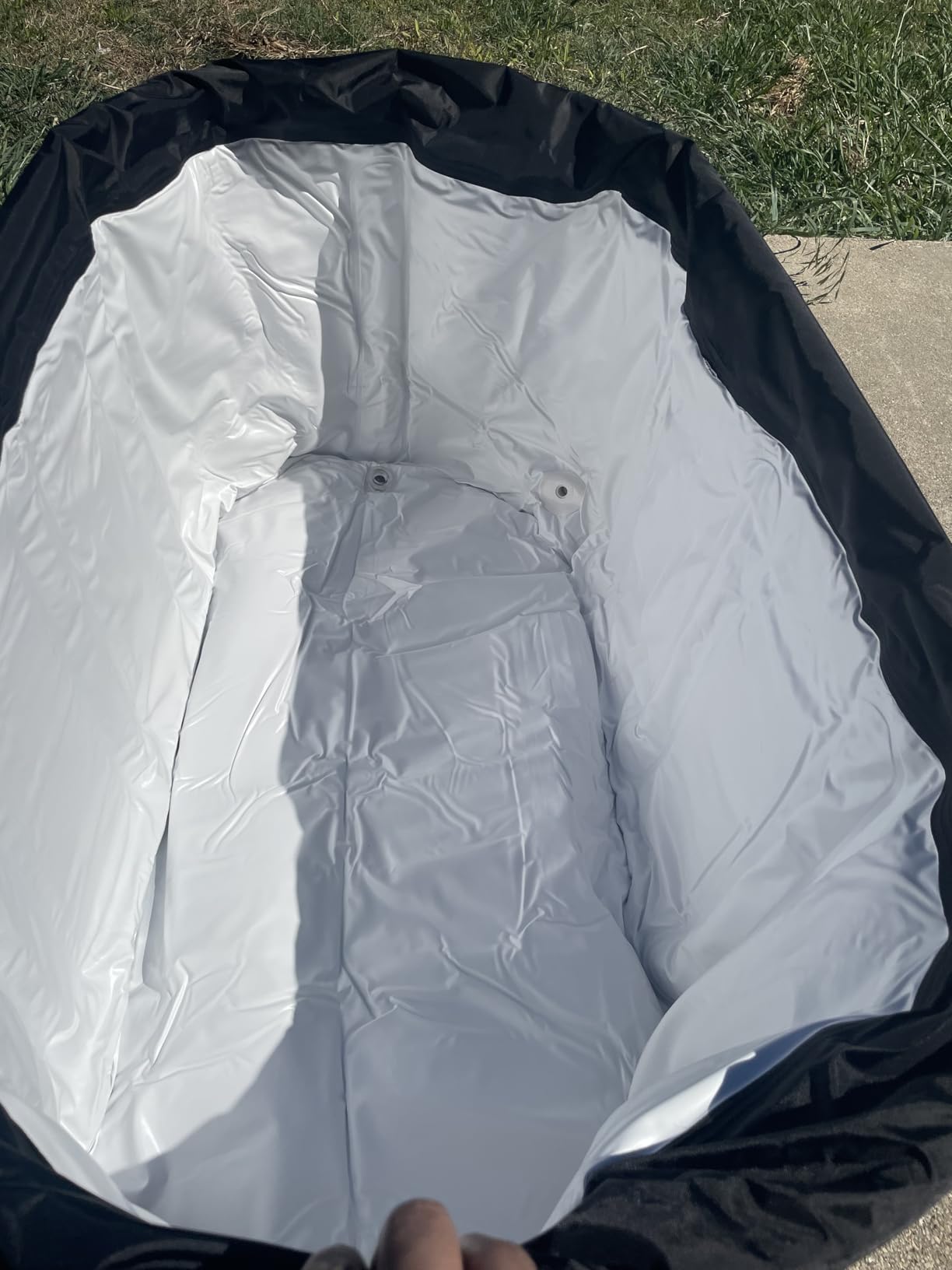 Tomaje Upgrade 129 Gal XL Large Oval Ice Bath Tub for Athletes, Collapsible Cold Plunge Tub-Multiple Layered for Post-Exercise Recovery customer photo 2