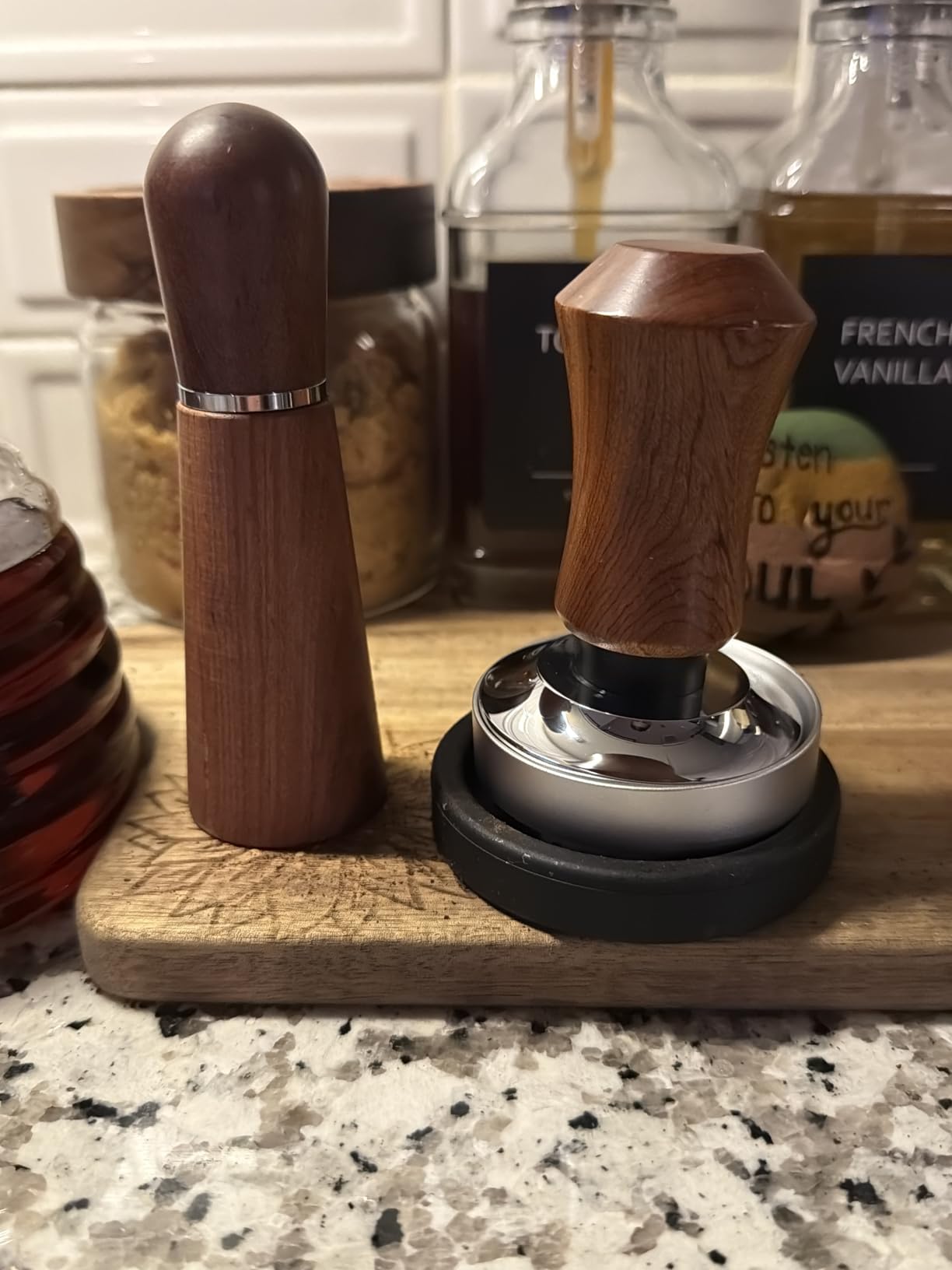 51mm Espresso Accessories Kit, Spring Loaded Calibrated Espresso Tamper, WDT Tool Espresso and Dosing Funnel Set, Coffee Tamper Espresso Machine Accessories For 51 mm Portafilter Barista Tools customer photo 1
