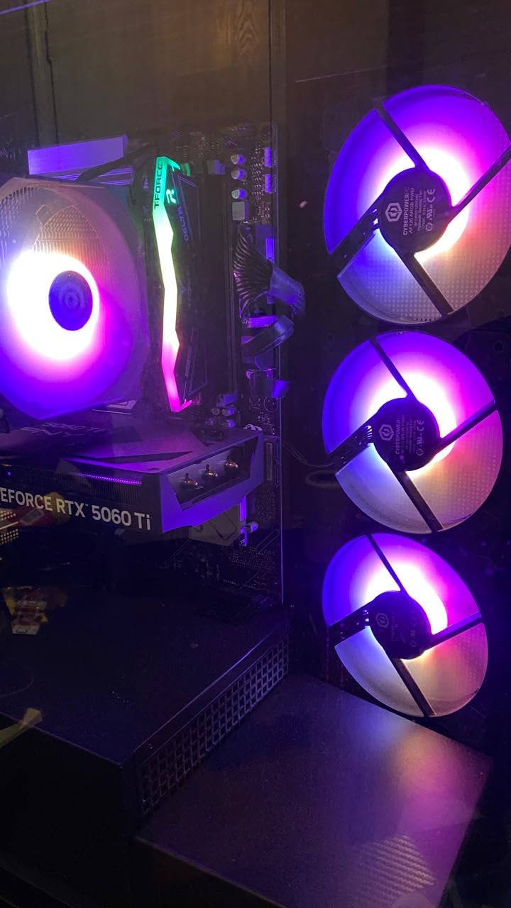 CyberPowerPC Gamer Master Gaming PC, AMD Ryzen 7 8700F 4.1GHz, GeForce RTX 5060 Ti 8GB, 16GB DDR5, 1TB PCIe 4.0 SSD, WiFi Ready & Windows 11 Home (GMA2900A2) customer photo 1