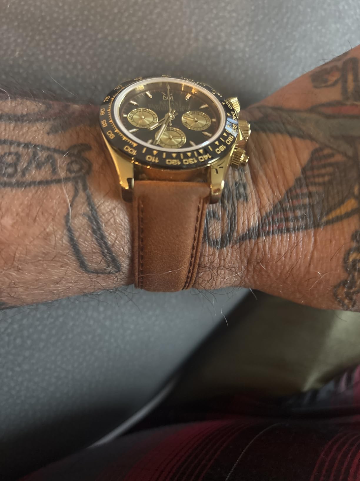 Quick Release Watch Band, Distressed Genuine Leather, Stainless Steel Buckle, Strap Width 18mm 19mm 20mm 22mm 24mm customer photo 1