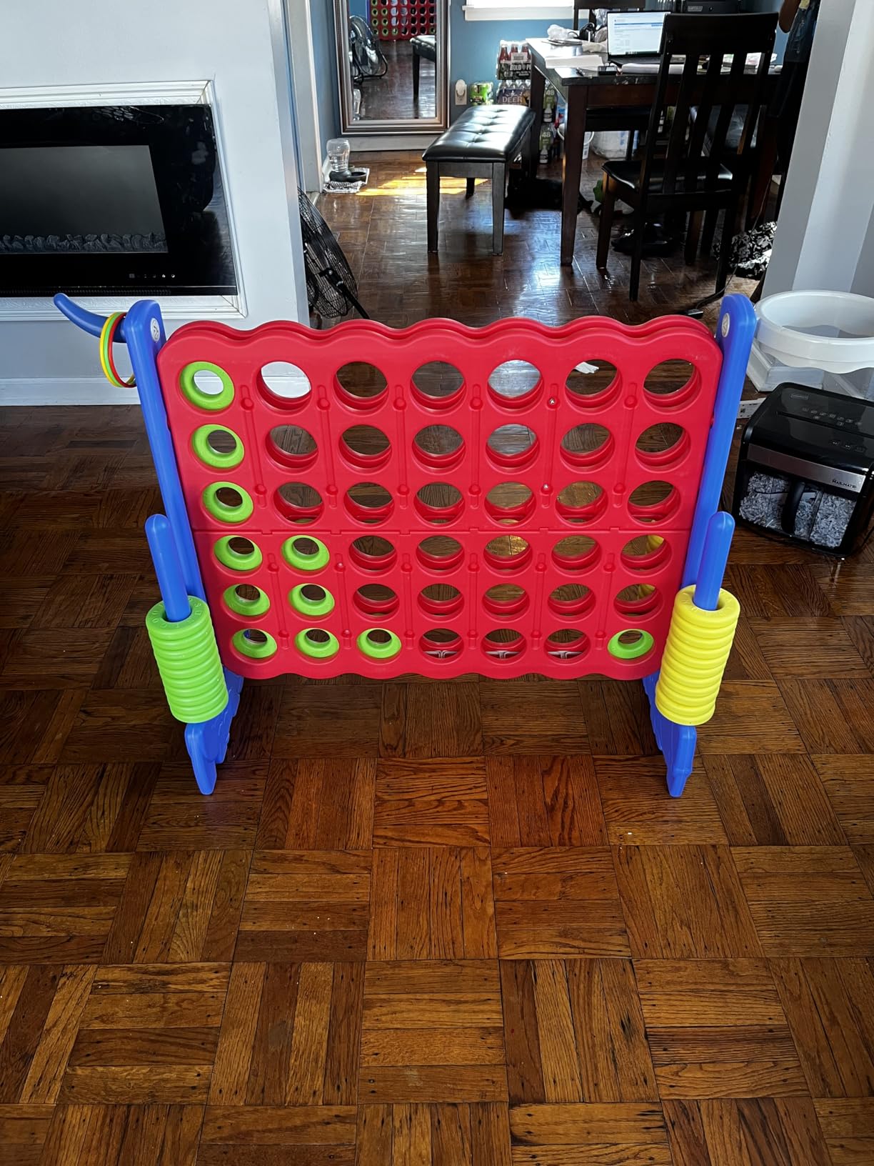 UNICOO Giant 4-in-a-Row Game with Carry Bag, 3-in-1 Jumbo 4-to-Score Outdoor Yard Game customer photo 1