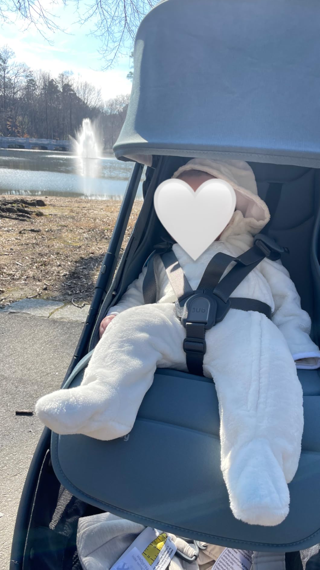 UPPAbaby Minu V3 Travel Stroller | Lightweight + Compact Design | One-Hand Fold + Unfold | from Birth + Overhead Compatible | Jake (Charcoal/Carbon Frame/Black Leather) customer photo 2