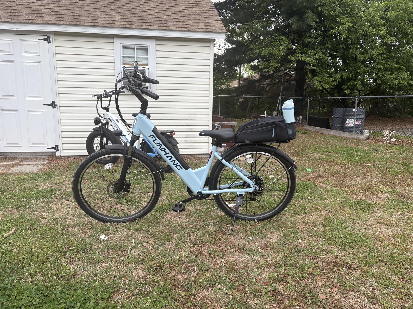 Funhang Electric Bike for Adults, 1000W Peak Ebike, 50Miles 21.7MPH Step Thru Electric Bicycle, 26