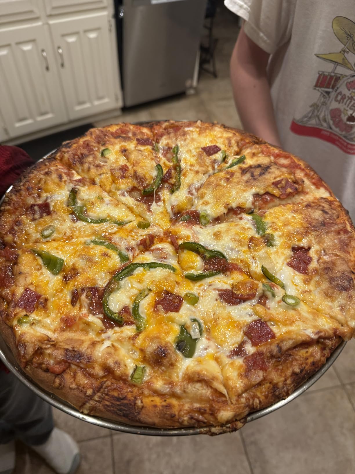 PIEZANO XL 14 Inch Electric Indoor Pizza Oven Heats up to 800˚F - Pizza Maker with Stone for Crispy Crust Pizza, Cooks in Under 6 Minutes, Countertop, Dual Heat Control, Peels & Scraper Included customer photo 2