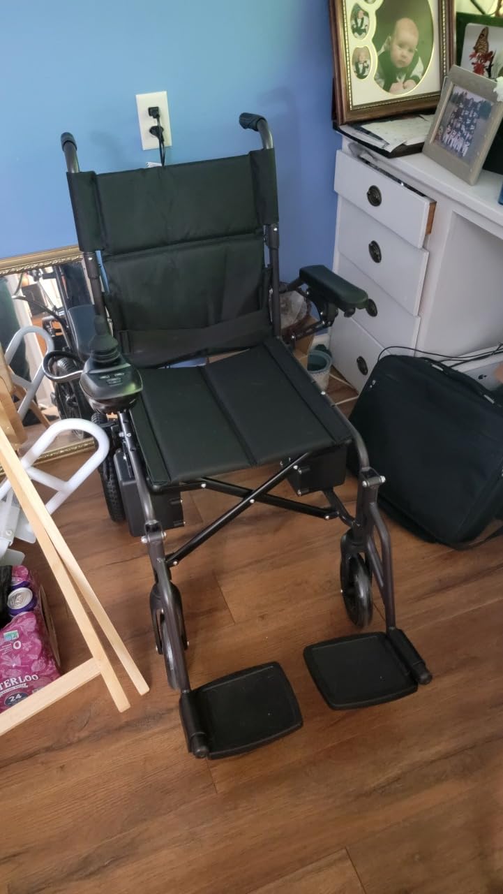 Electric Wheelchairs for Adults, Lightweight Electric Wheelchair, Foldable Travel Motorized Wheelchairs for Seniors, Folding Portable Mobility Scooter, Compact Fold Power Wheelchair customer photo 1