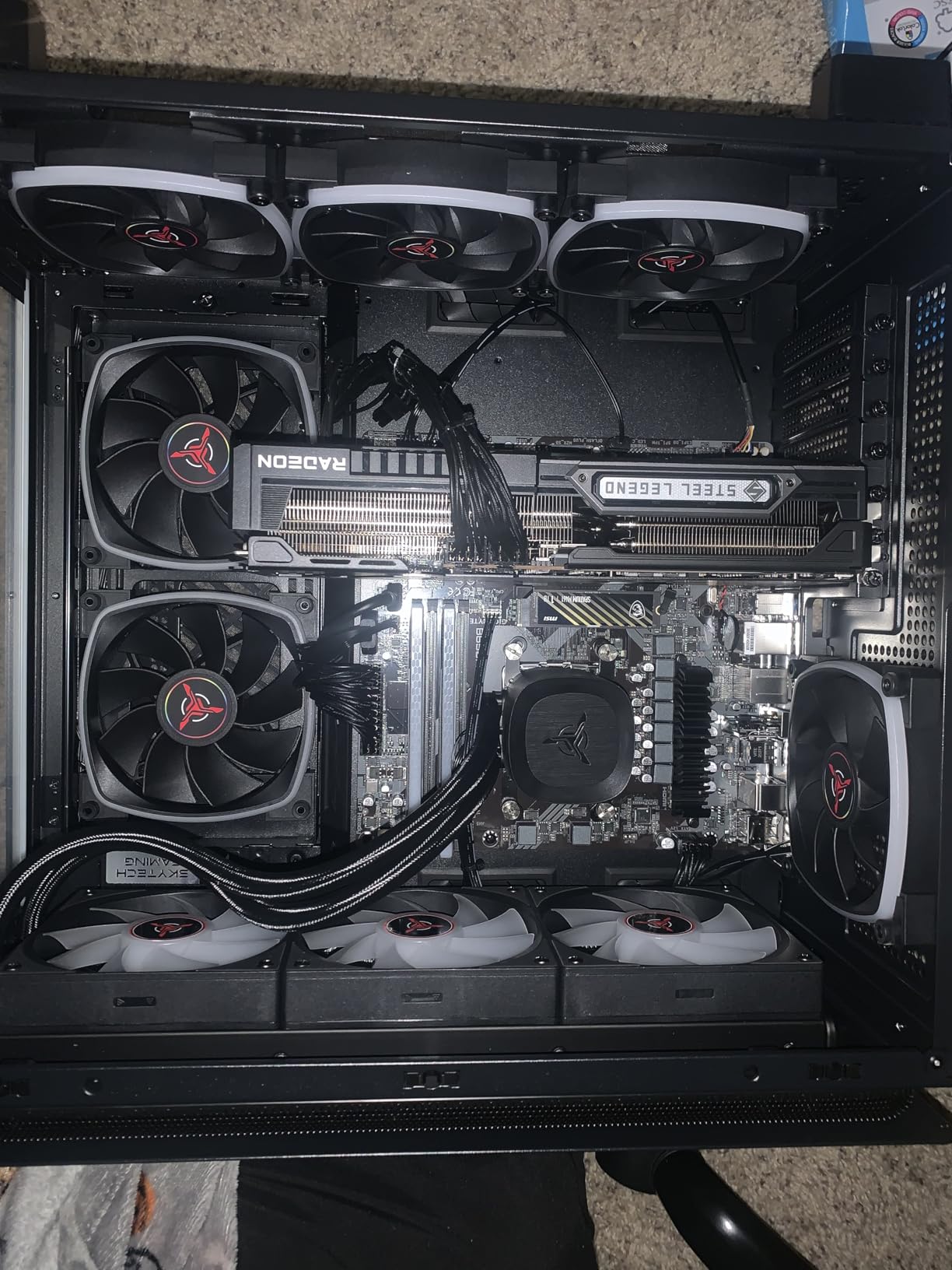 Skytech Gaming King 95 Desktop PC, Ryzen 7 7800X3D 4.2 GHz (5GHz), AMD RX 9070XT 16GB, 1TB Gen4 NVMe SSD, 32GB DDR5 RAM 5600 RGB, 850W Gold PSU, 360mm ARGB AIO, Wi-Fi, Win 11 customer photo 1