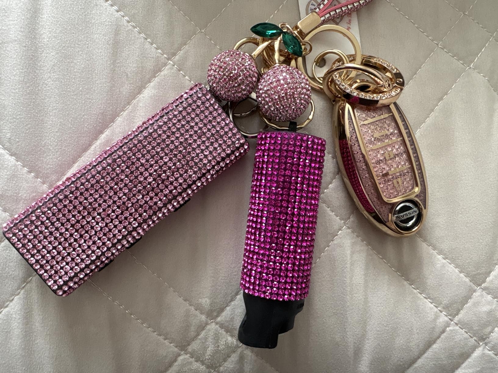 Guard Dog Security Bling It On Stun Gun and Pepper Spray for Self Defense, Fashionable Self-Defense Keychain Set for Women, Glow-in-The-Dark Actuator, 16-Ft Range, USB Rechargeable customer photo 1