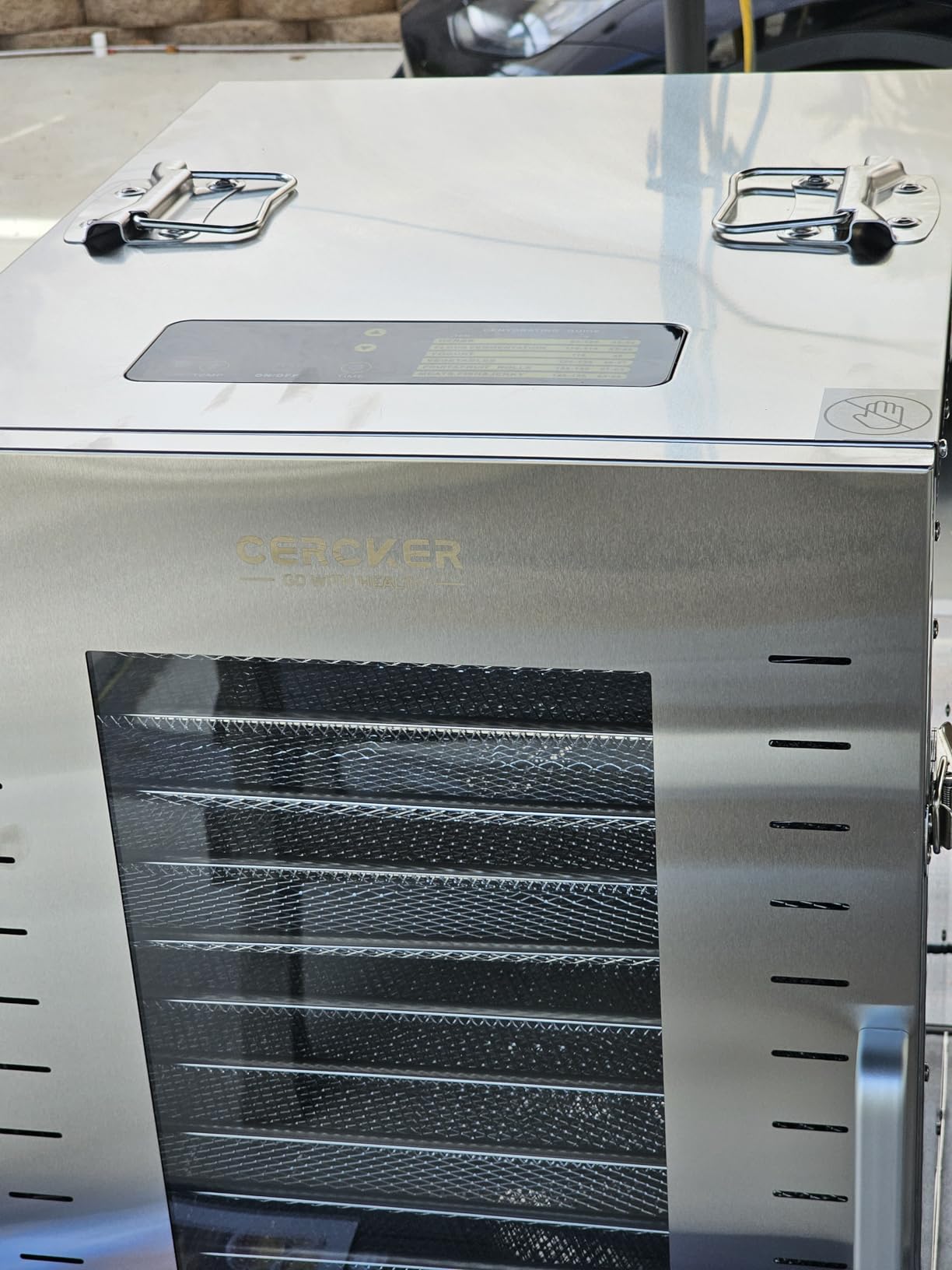Cercker Commercial Food-Dehydrator Machine 16 Trays, 27.28ft² Industrial-Dehydrator Large Capacity, 70°F-190°F Commercial Food-Dryer Machine, 1500W Meat Dryer for Fruit, Herbs, Beef Jerky Maker customer photo 2
